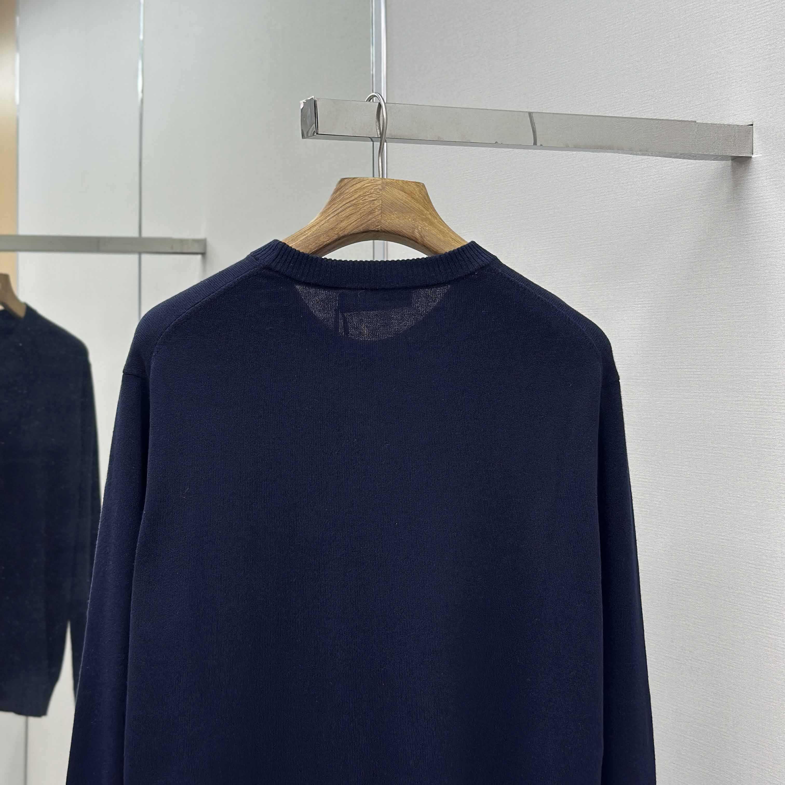 Fendi Navy Blue Wool Jumper - DopestKickz