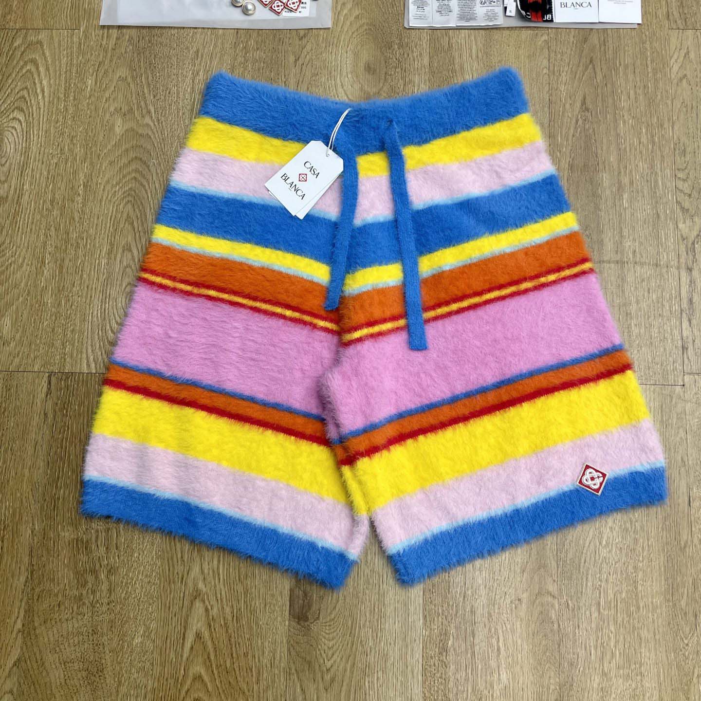 Casablanca Fluffy Oversize Shorts 'Multicolor/Blue'   Z6022 - DopestKickz