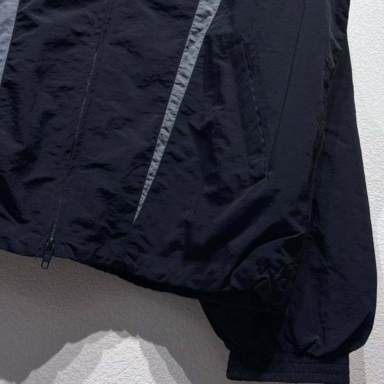 Balenciaga Loop Sports Icon Large Tracksuit Jacket 'Black/Elephant Grey' - DopestKickz