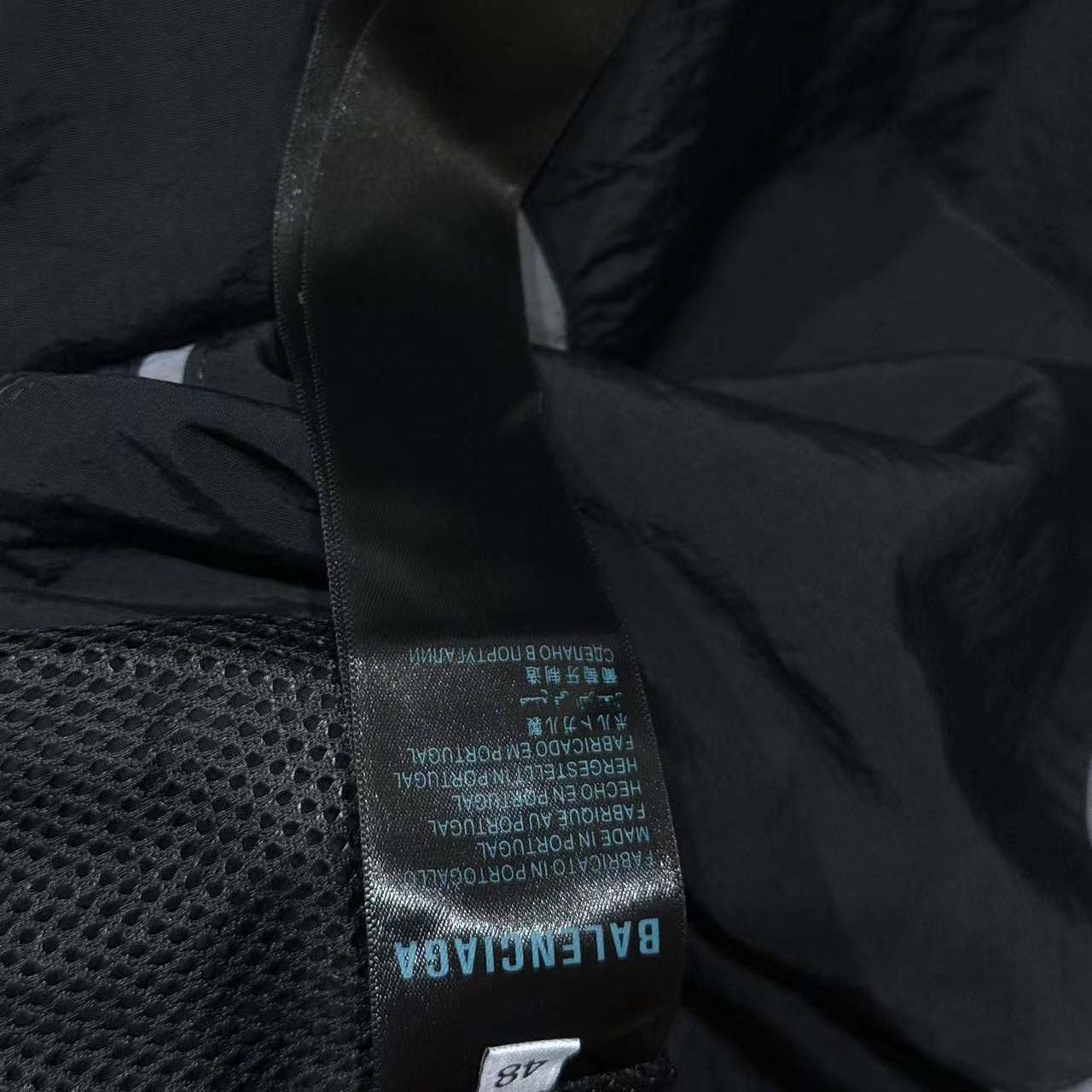 Balenciaga Loop Sports Icon Large Tracksuit Jacket 'Black/Elephant Grey' - DopestKickz