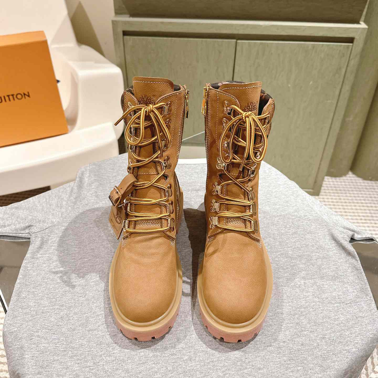 Louis Vuitton LV x Timberland Ranger Boots - DopestKickz