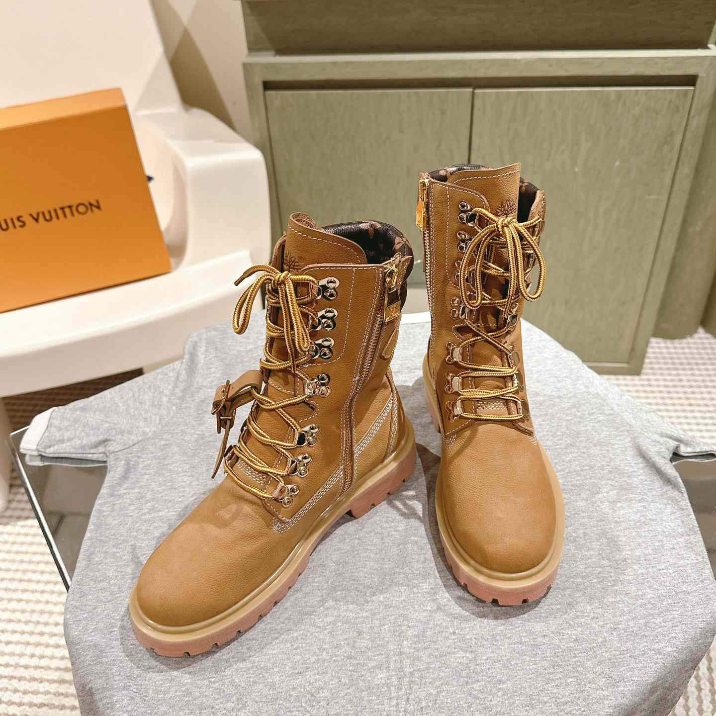 Louis Vuitton LV x Timberland Ranger Boots - DopestKickz