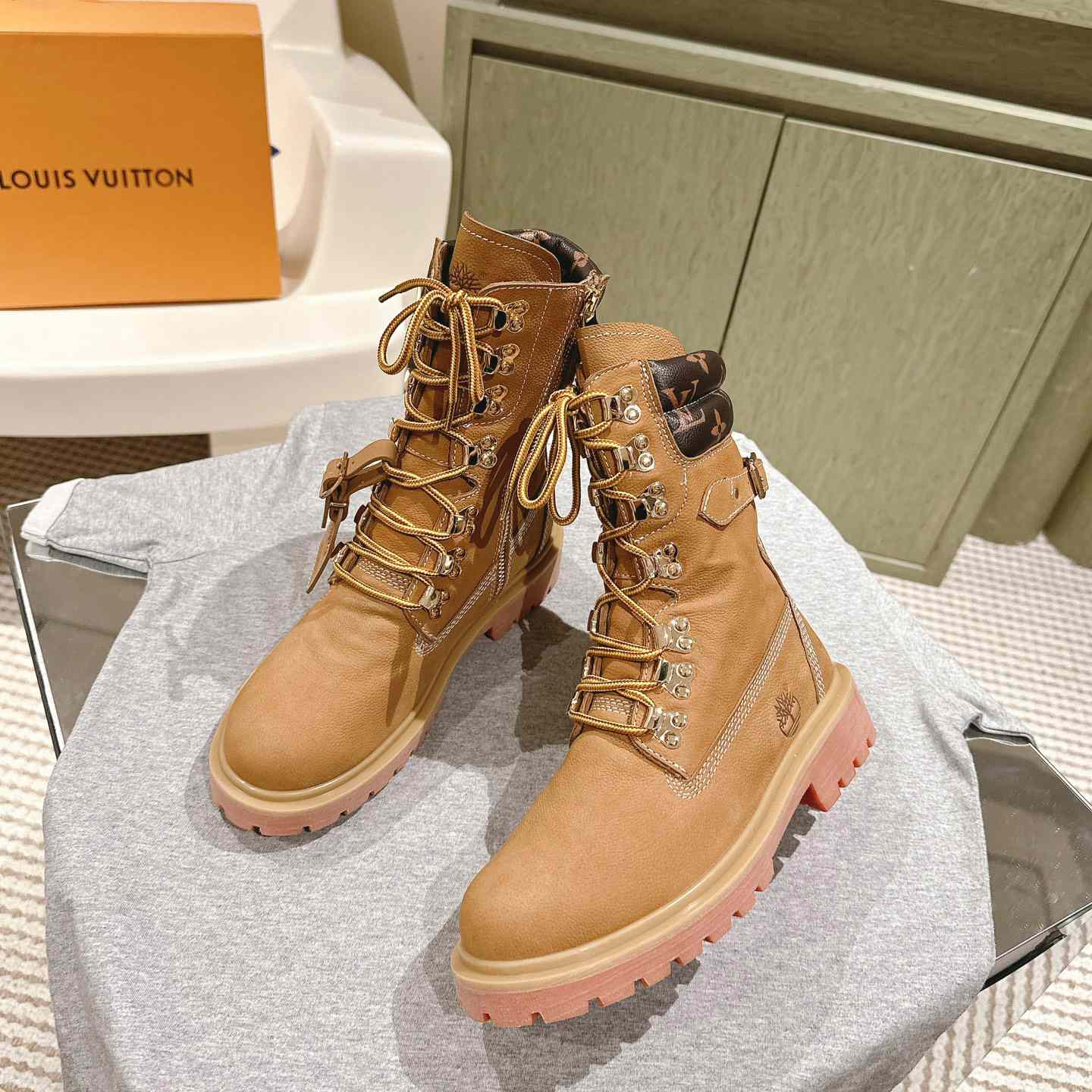 Louis Vuitton LV x Timberland Ranger Boots - DopestKickz