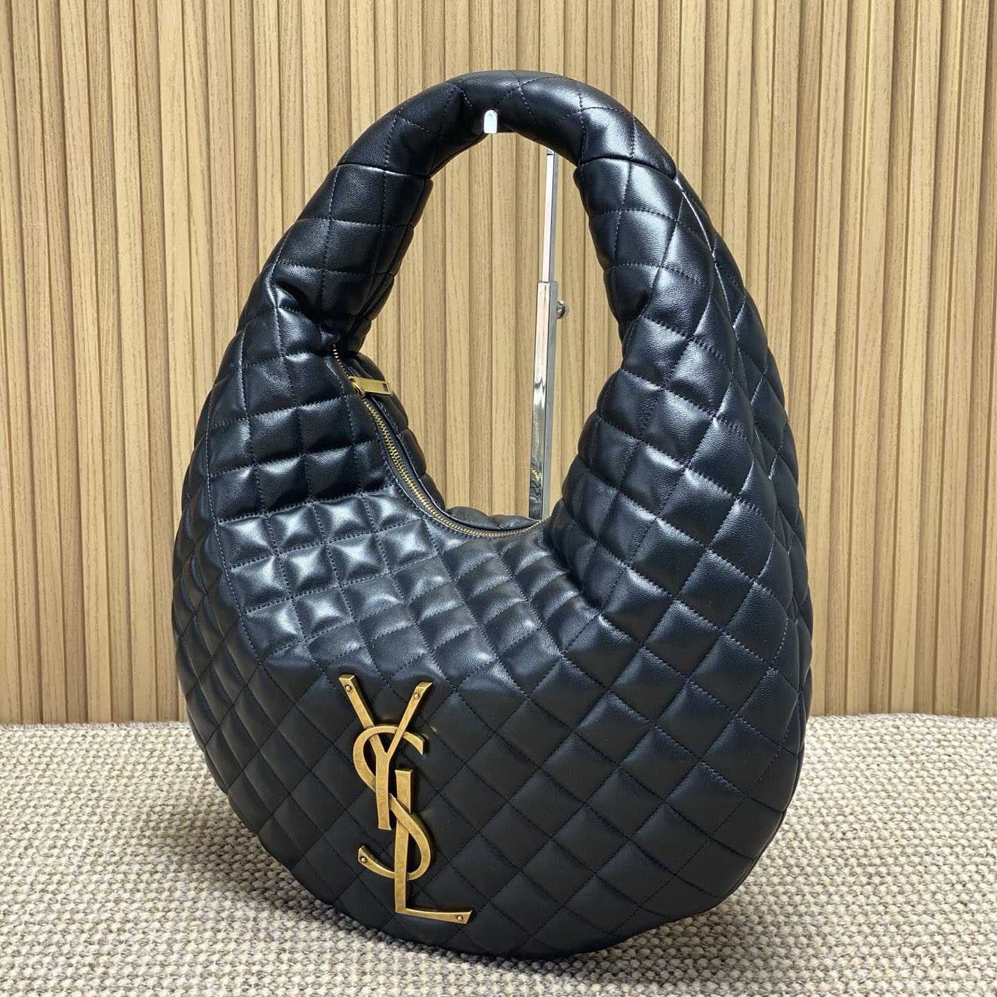 Saint Laurent Icare Hobo In Quilted Nappa - DopestKickz