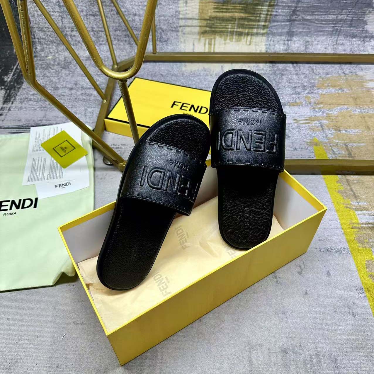 Fendi Slides - DopestKickz