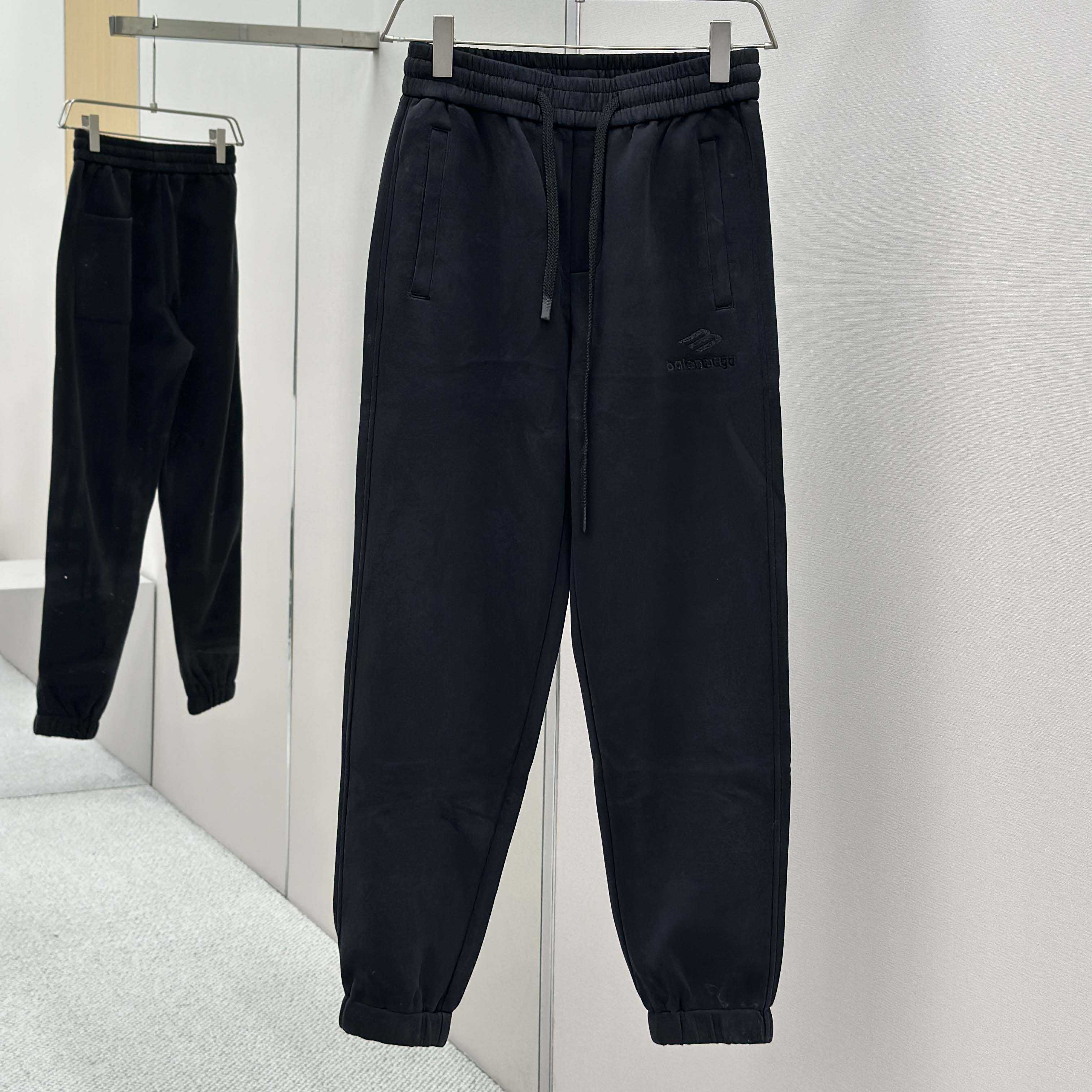 Balenciaga Black Cotton Pants - DopestKickz