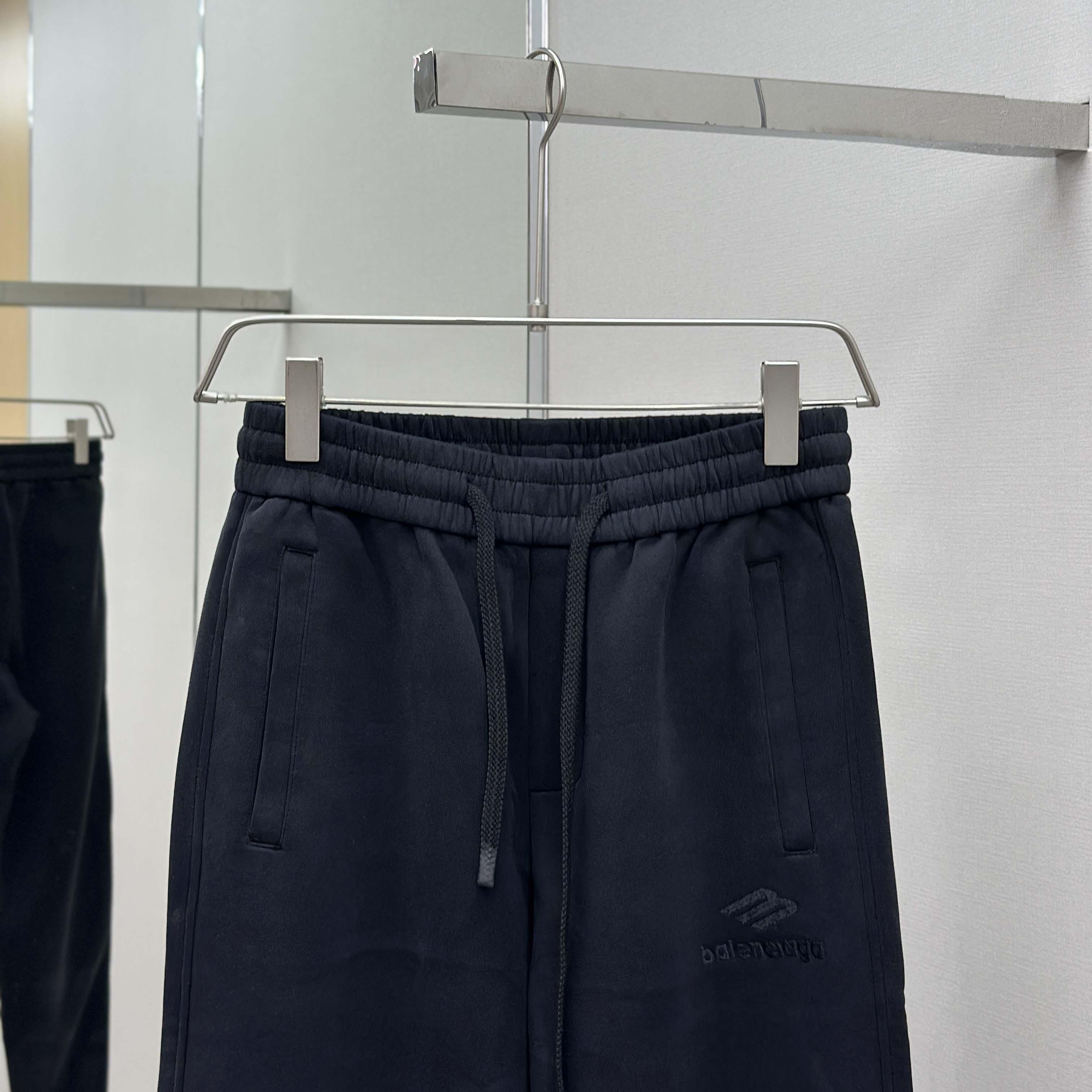 Balenciaga Black Cotton Pants - DopestKickz