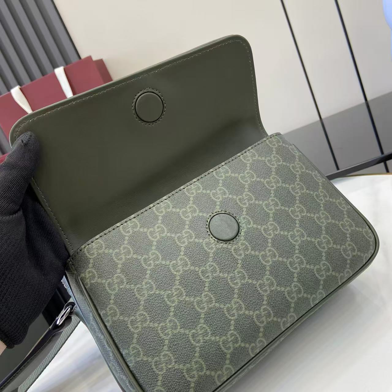 Gucci GG Monogram Small Crossbody Bag - DopestKickz