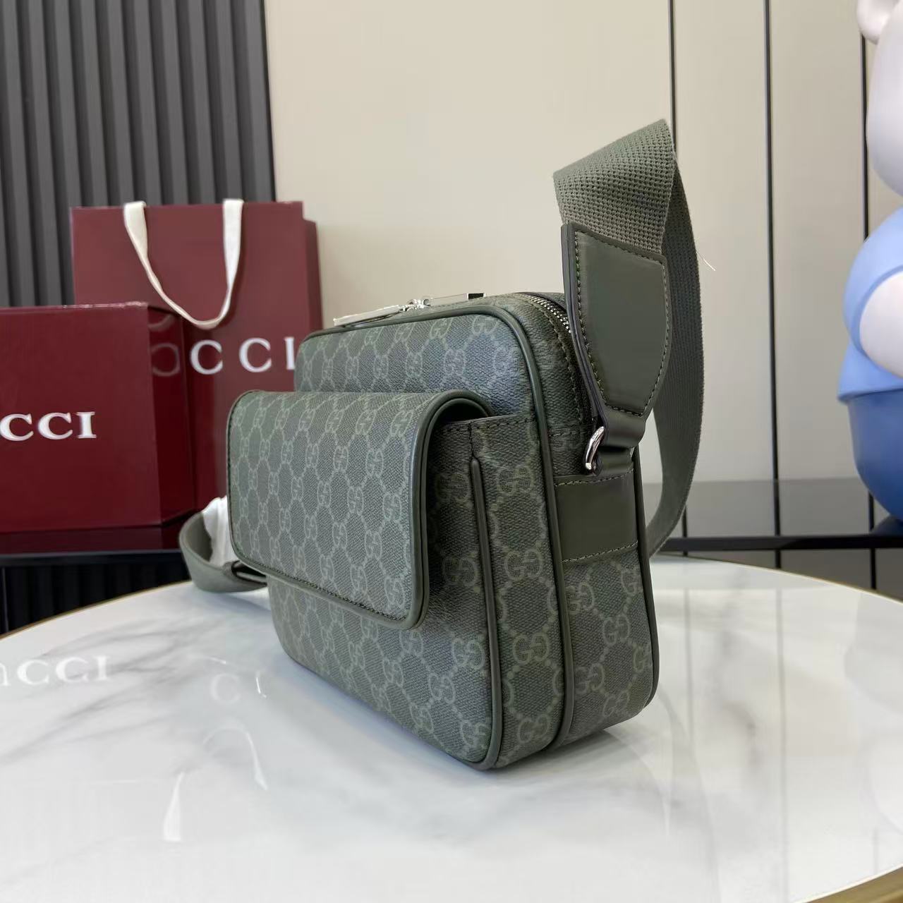 Gucci GG Monogram Small Crossbody Bag - DopestKickz
