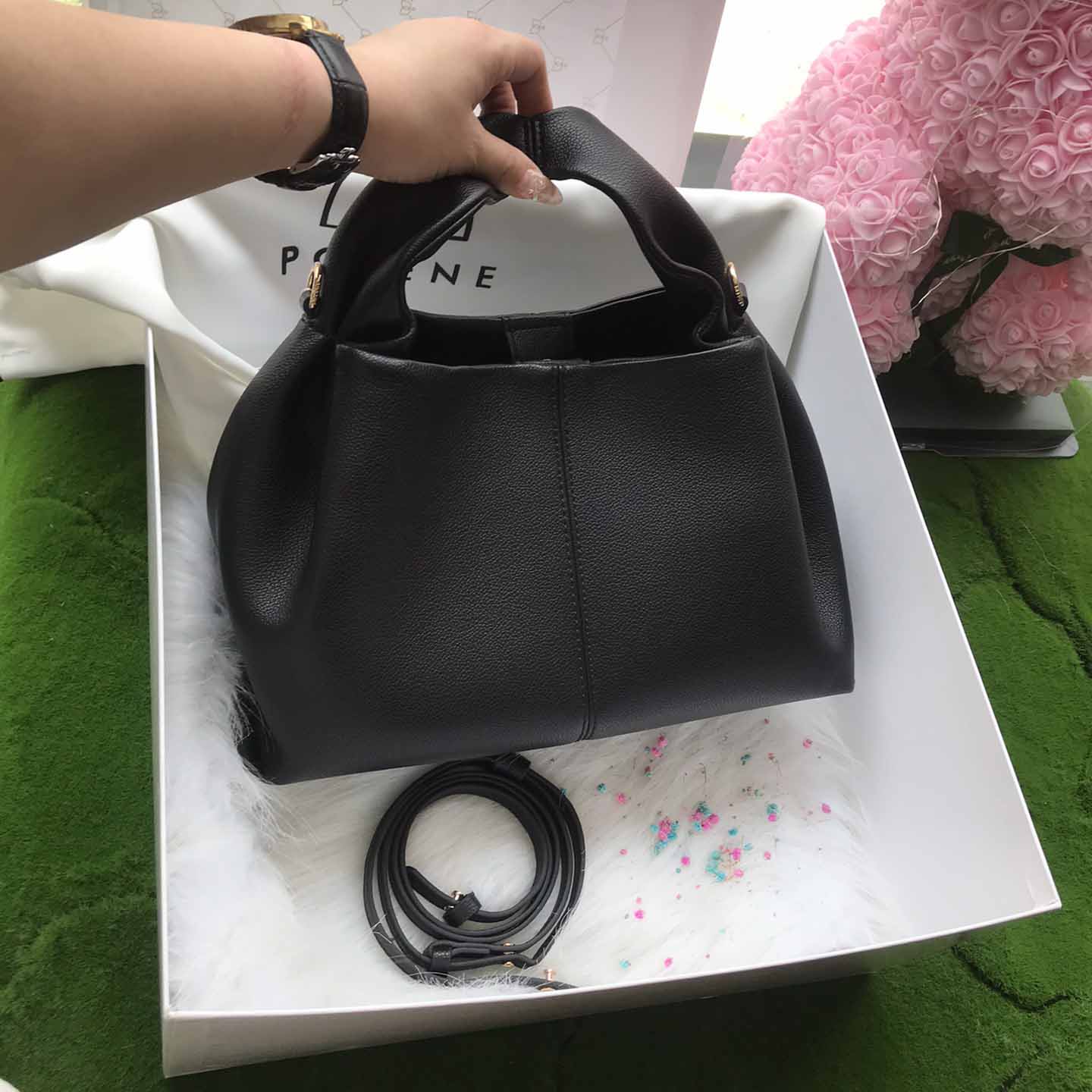 Polène Black Bag  32*16*19cm - DopestKickz
