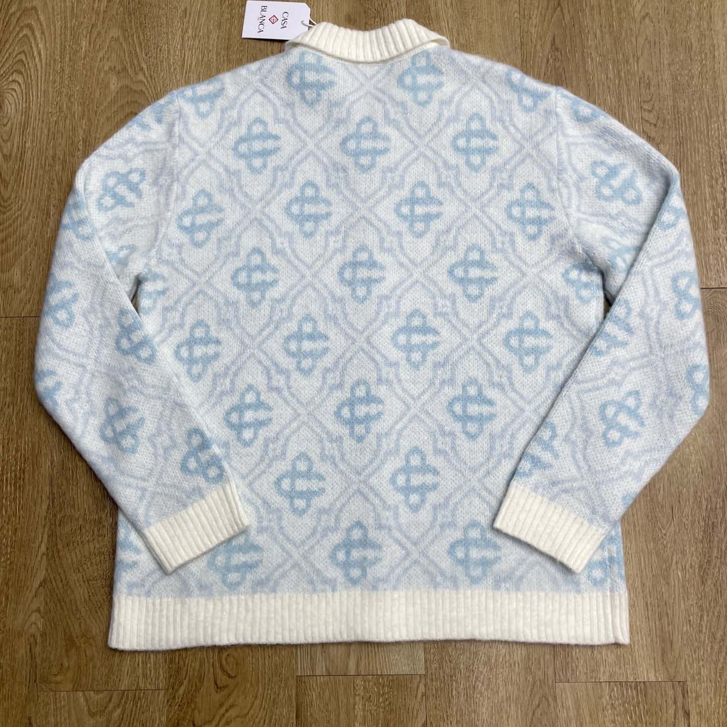 Casablanca Pattern Zip-up Cardigan   D0105 - DopestKickz