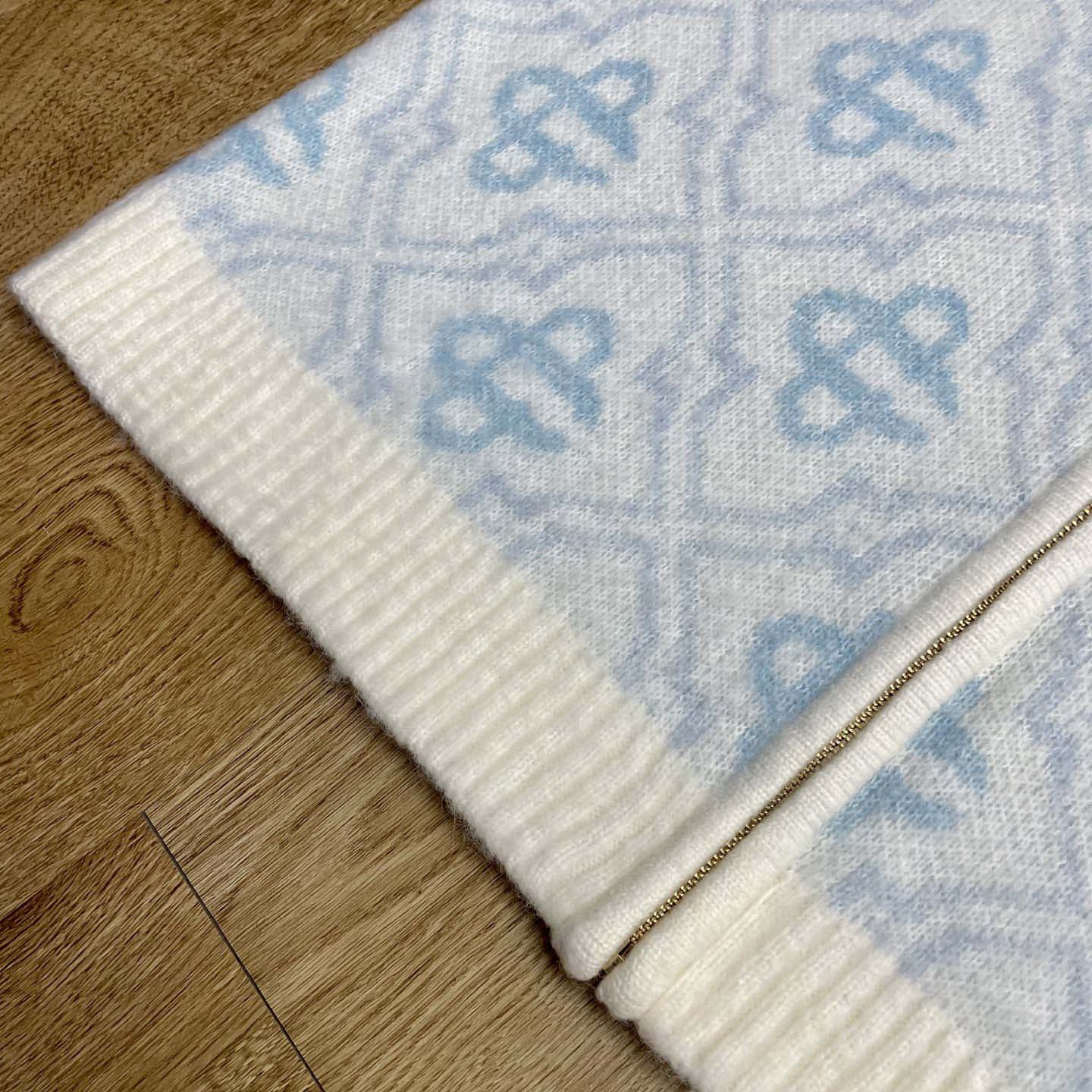 Casablanca Pattern Zip-up Cardigan   D0105 - DopestKickz