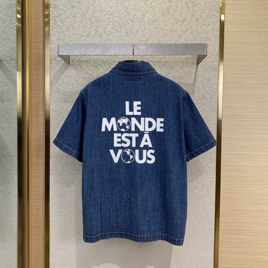 Louis Vuitton Signature Denim Short-Sleeved Shirt - DopestKickz