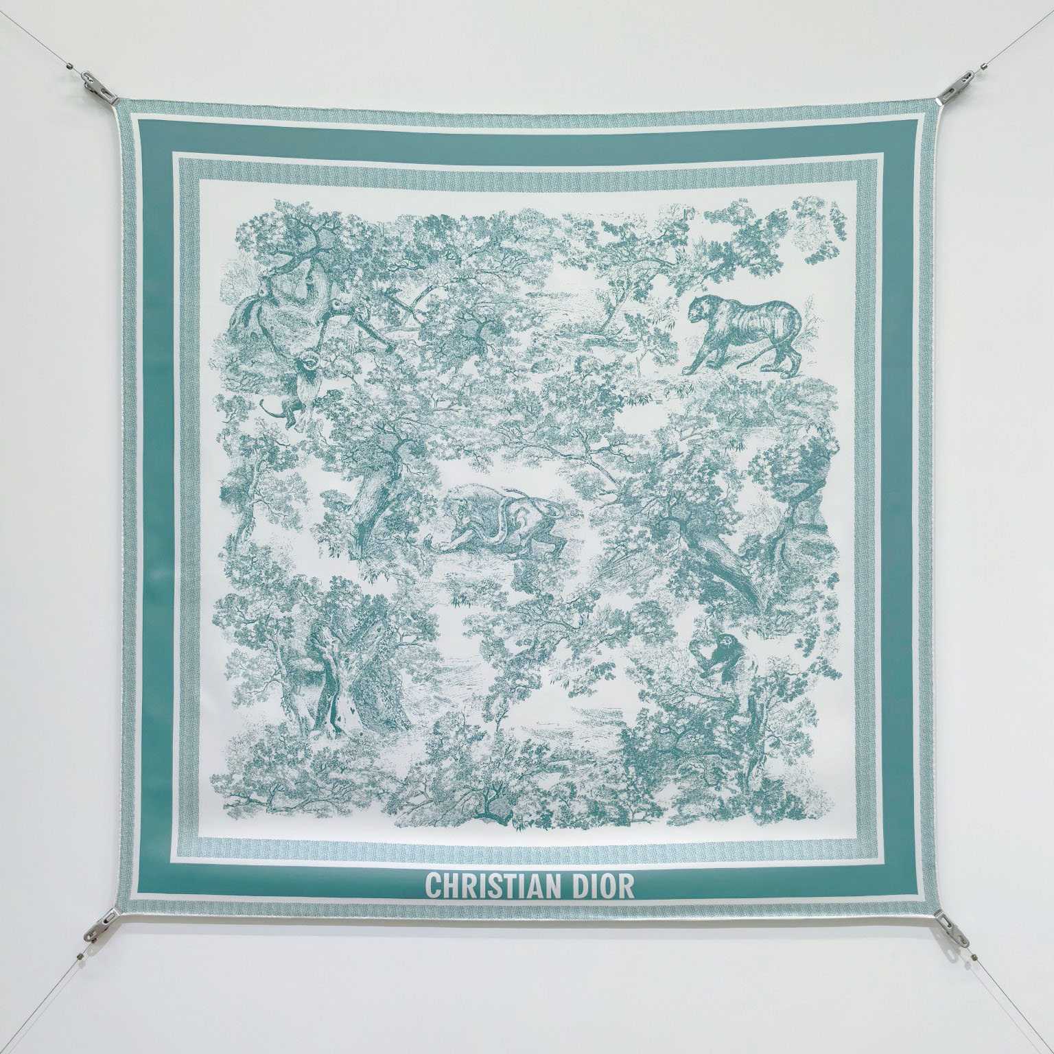 Dior Toile de Jouy Sauvage 90 Square Scarf  - DopestKickz
