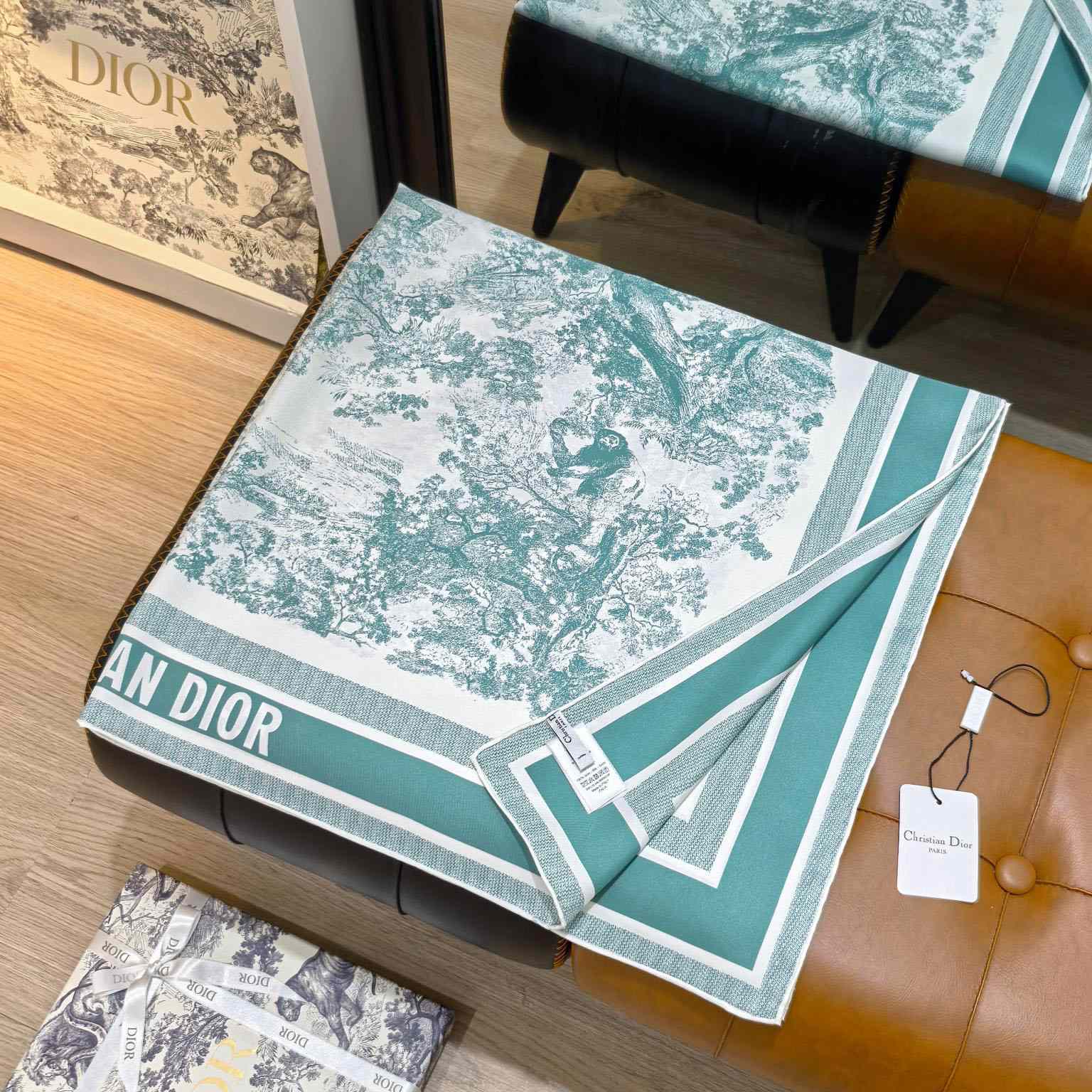 Dior Toile de Jouy Sauvage 90 Square Scarf  - DopestKickz