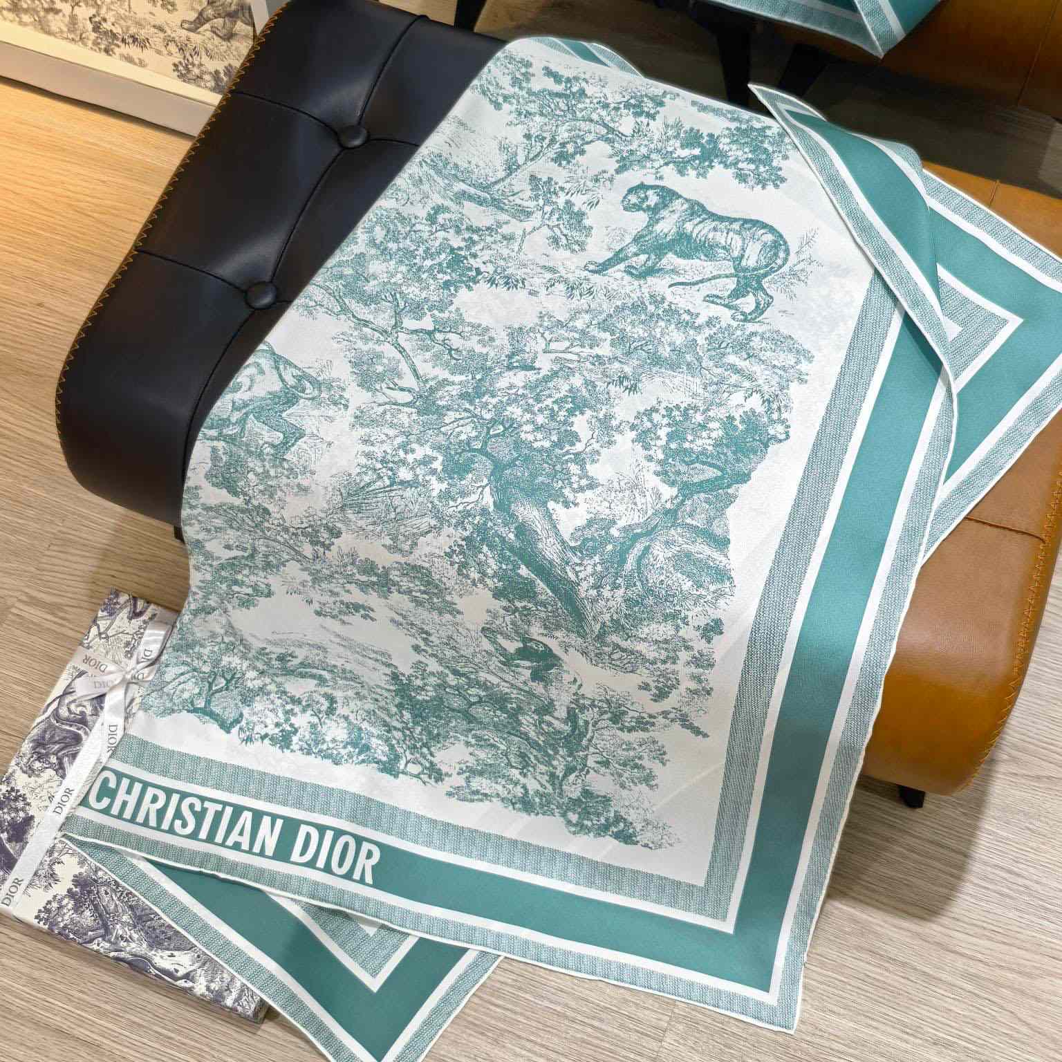 Dior Toile de Jouy Sauvage 90 Square Scarf  - DopestKickz