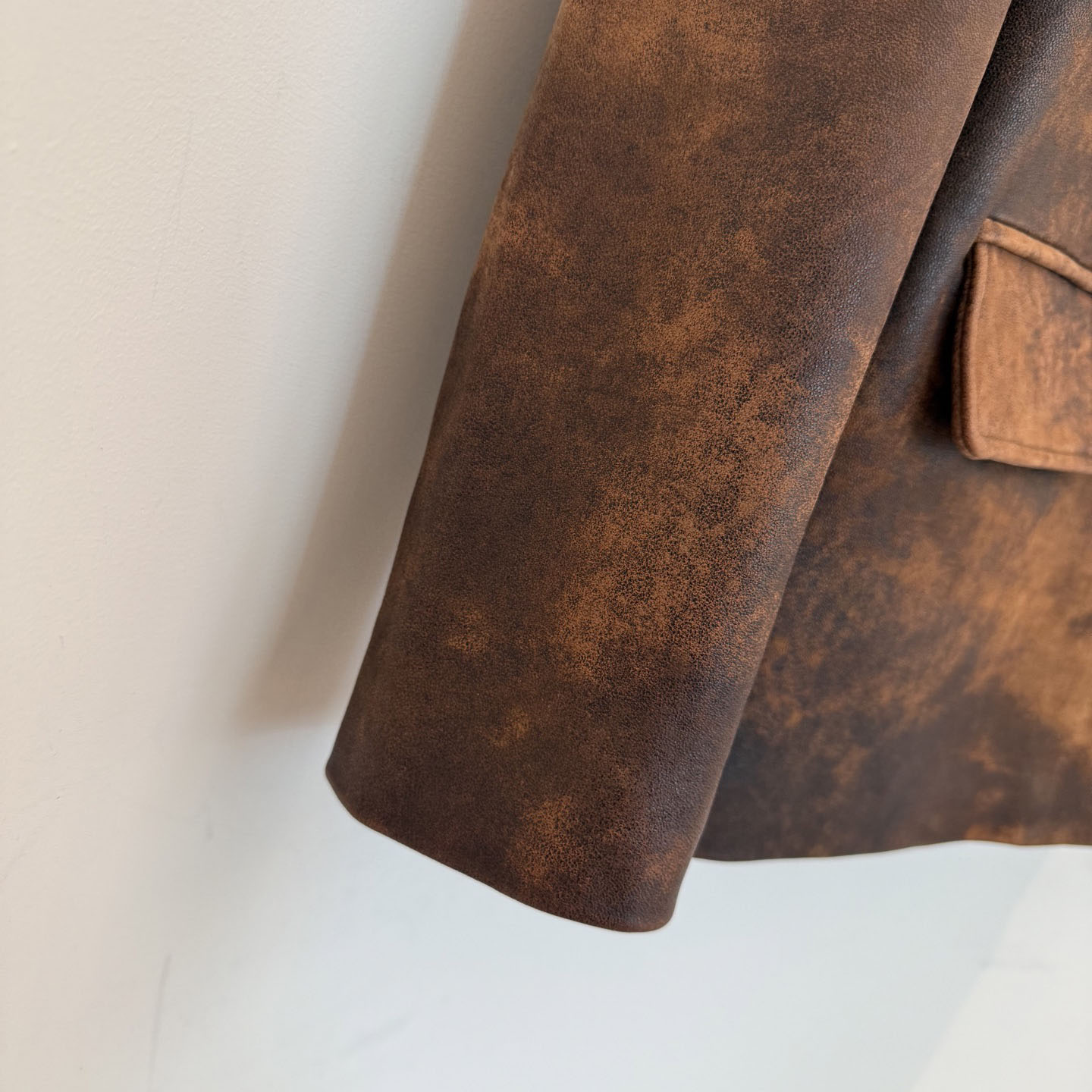 Miu Miu Waxed Suede Leather Jacket - DopestKickz