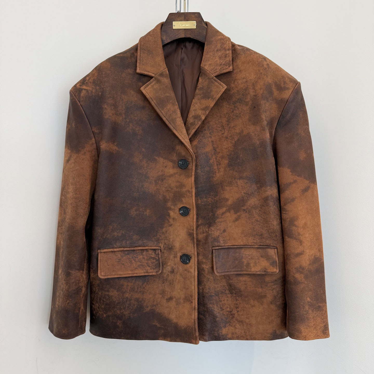 Miu Miu Waxed Suede Leather Jacket - DopestKickz