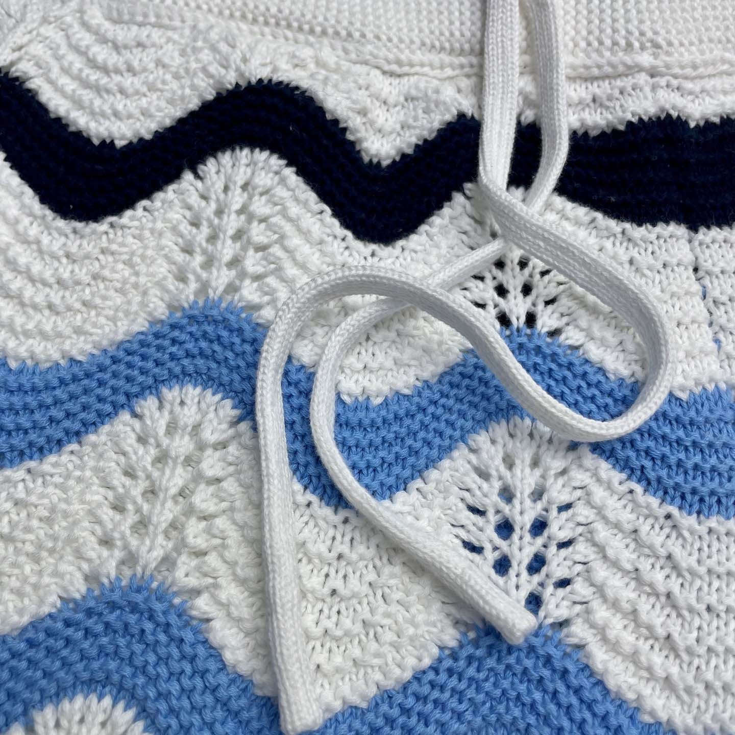 Casablanca Gradient Wave Crochet Shorts   D0108 - DopestKickz