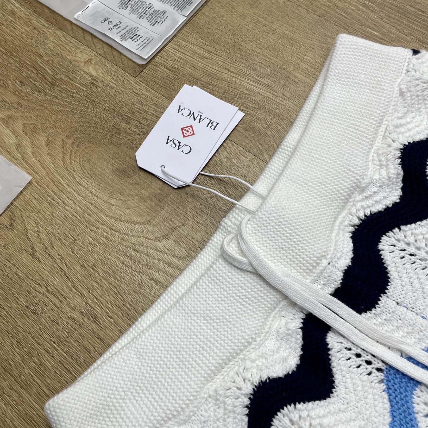 Casablanca Gradient Wave Crochet Shorts   D0108 - DopestKickz