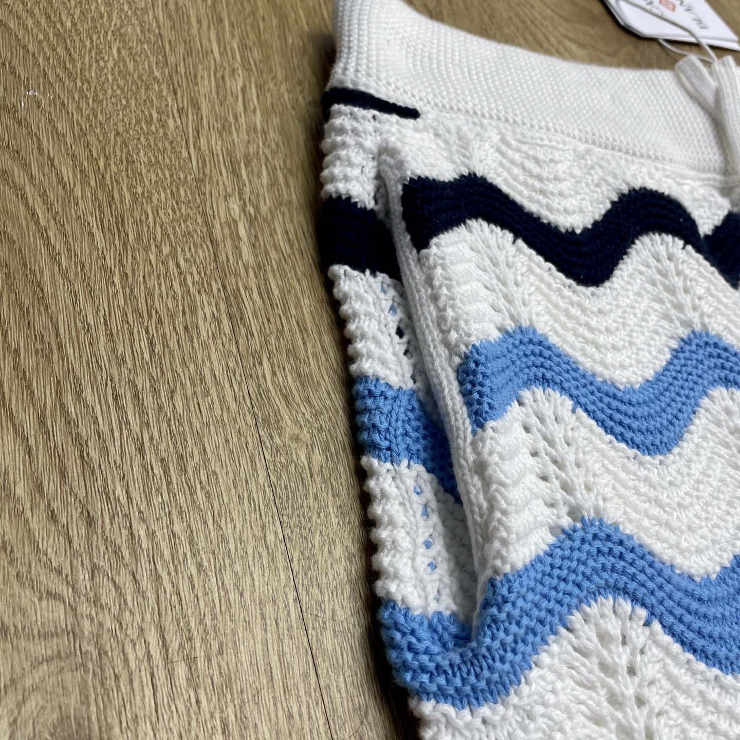 Casablanca Gradient Wave Crochet Shorts   D0108 - DopestKickz