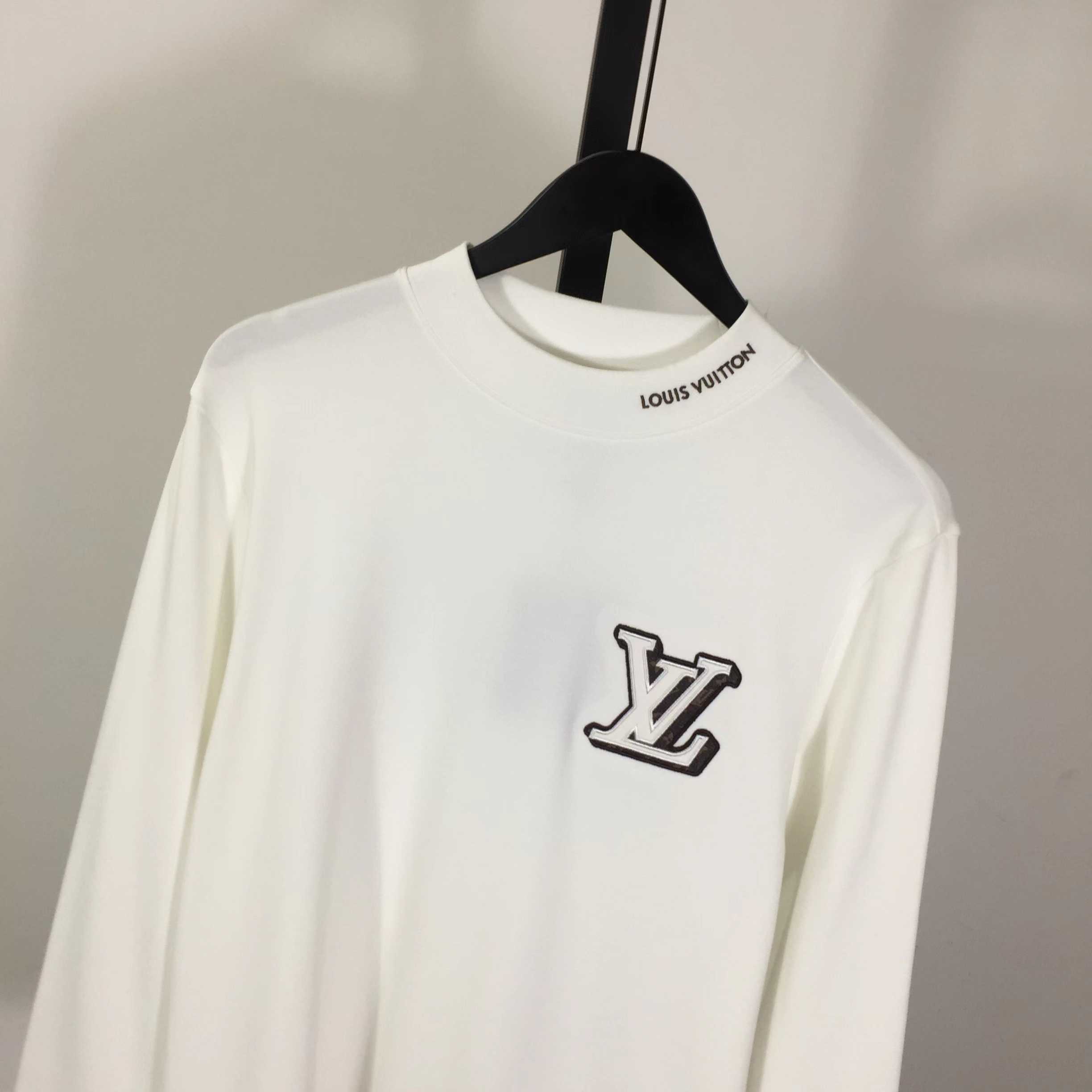 Louis Vuitton Embossed LV Long-Sleeved T-Shirt - DopestKickz