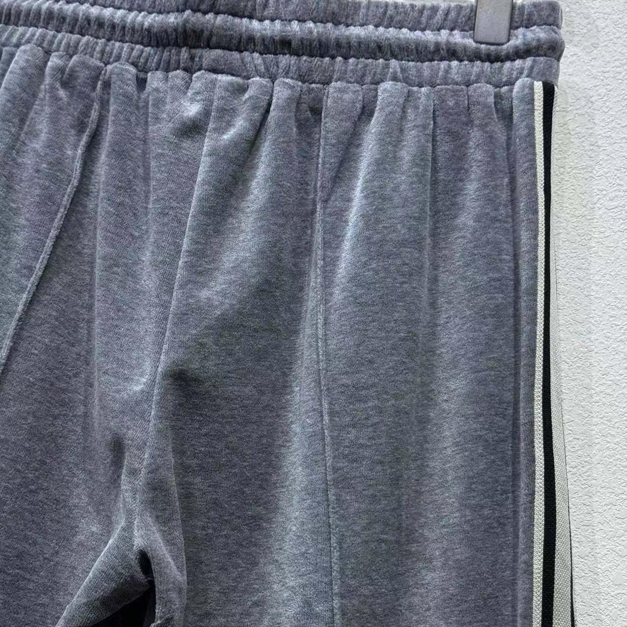 Celine Velvet Triomphe Track Pants - DopestKickz