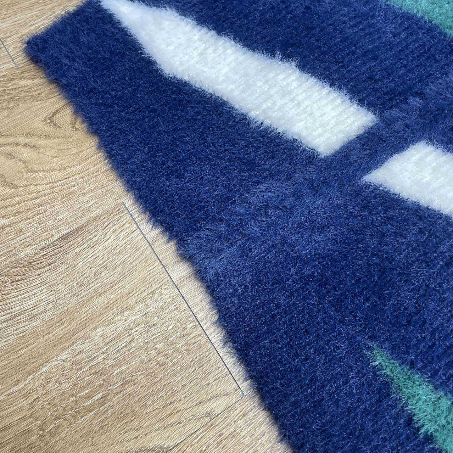 Casablanca Striped Fluffy Zip Up Jumper     D0106 - DopestKickz