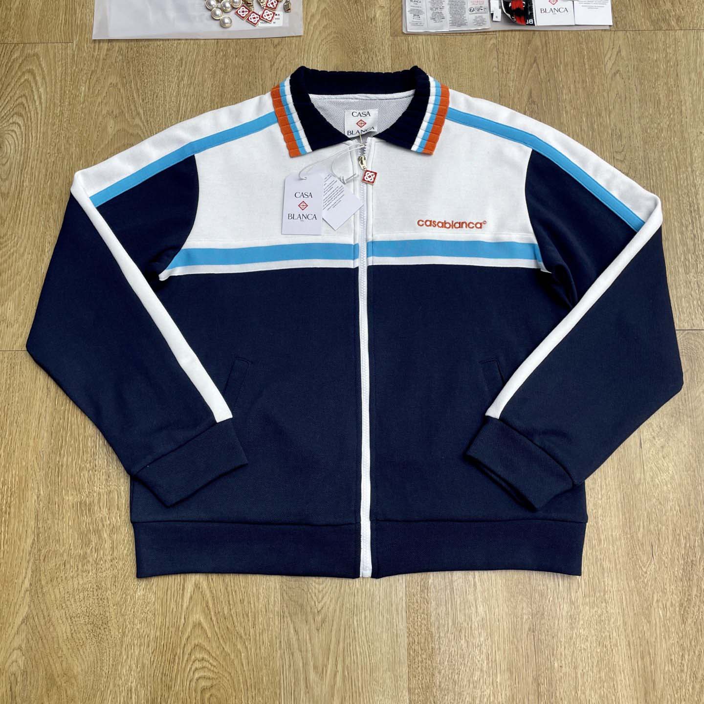 Casablanca Panelled Zip-up Jacket    c1068 - DopestKickz