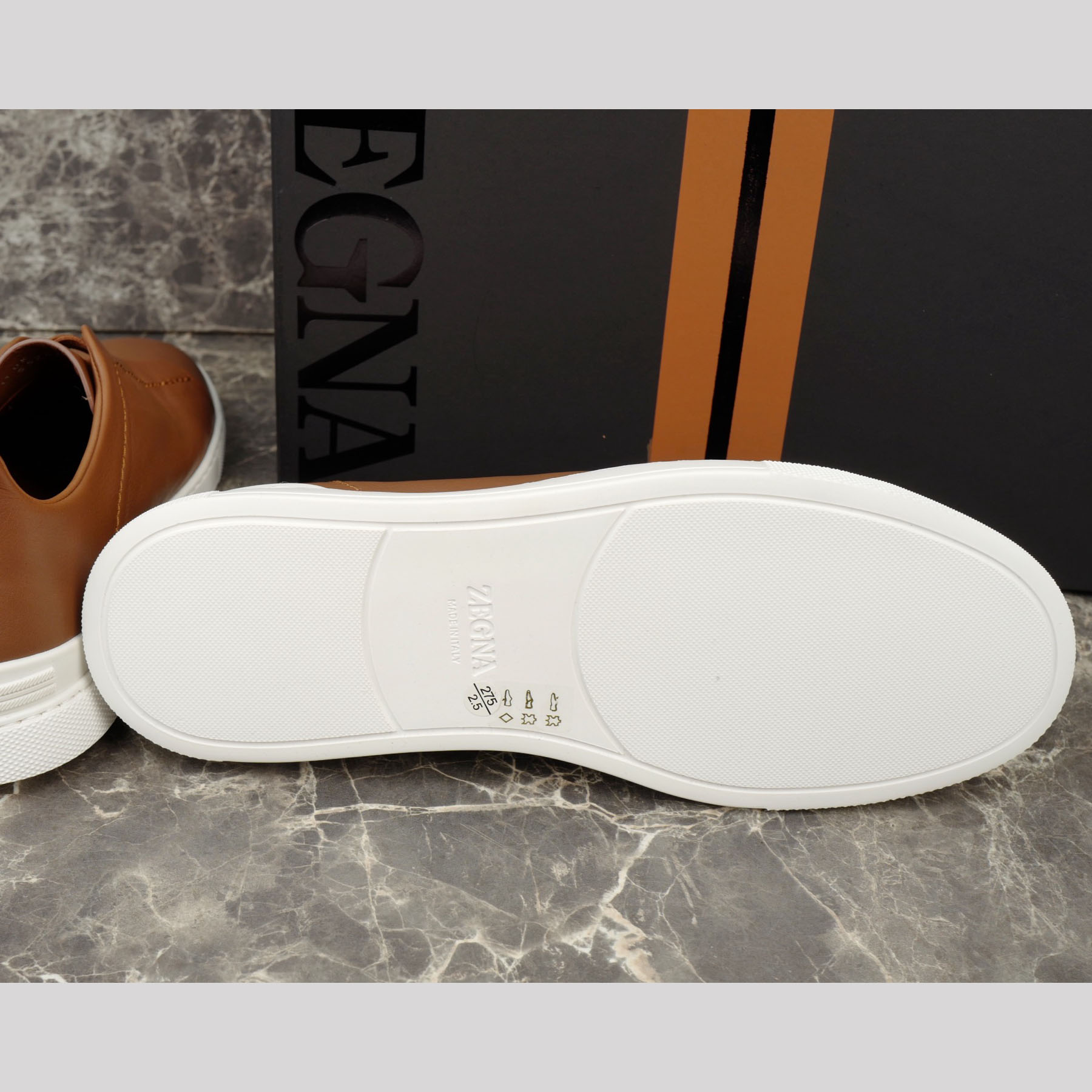 Zegna Beige Secondskin Triple Stitch™ Sneakers - DopestKickz