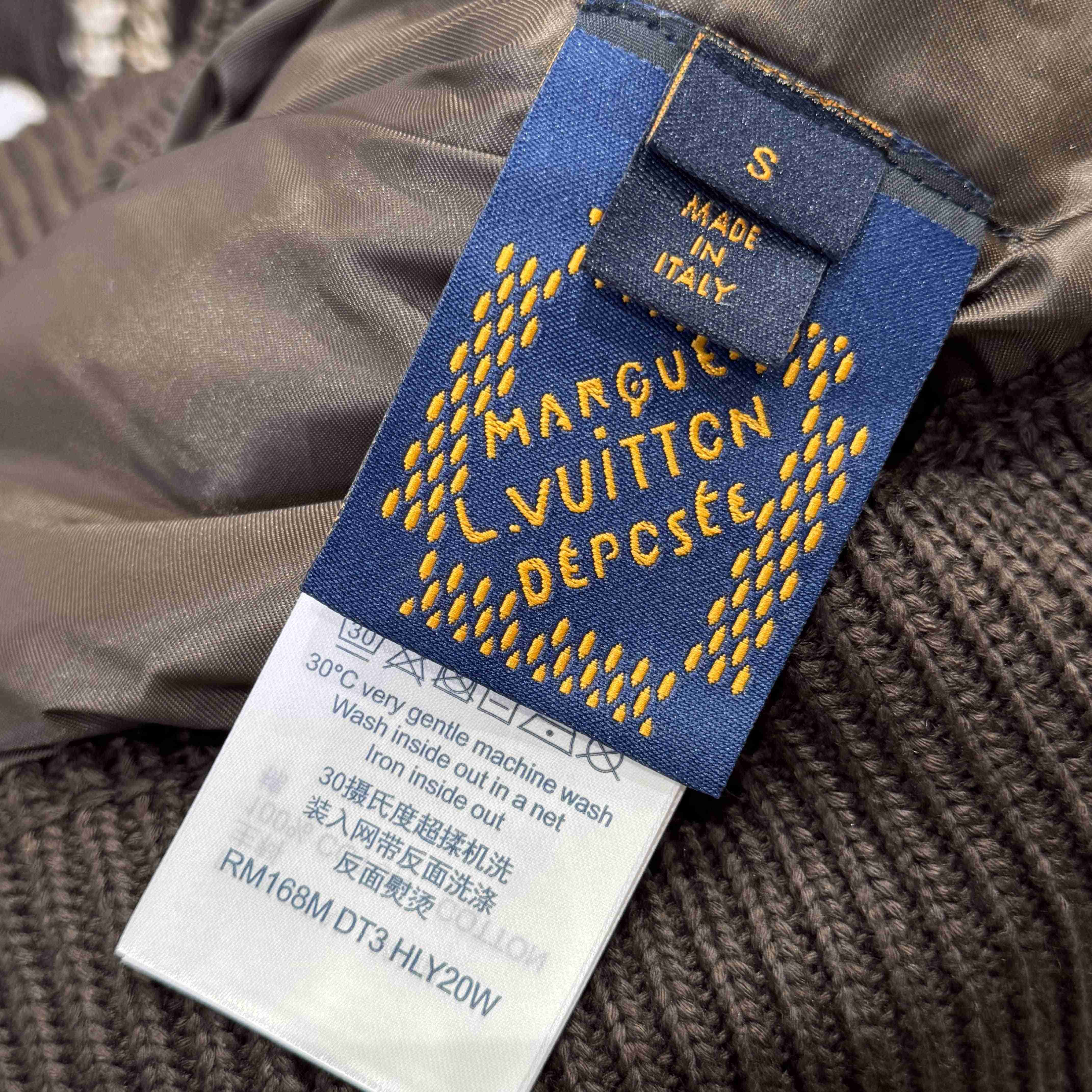 Louis Vuitton Knitted Cotton Jacquard Bomber   1AHC28 - DopestKickz