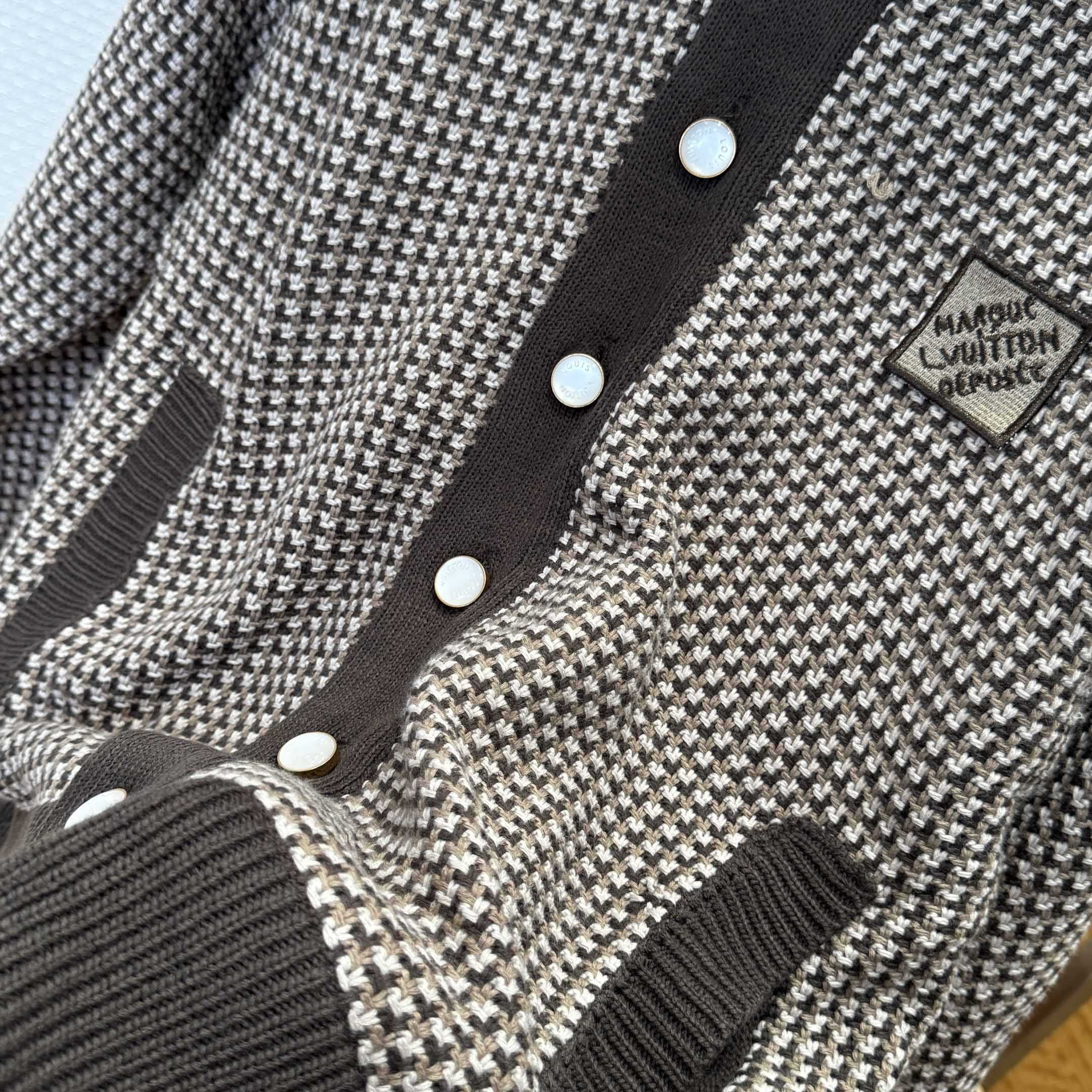 Louis Vuitton Knitted Cotton Jacquard Bomber   1AHC28 - DopestKickz