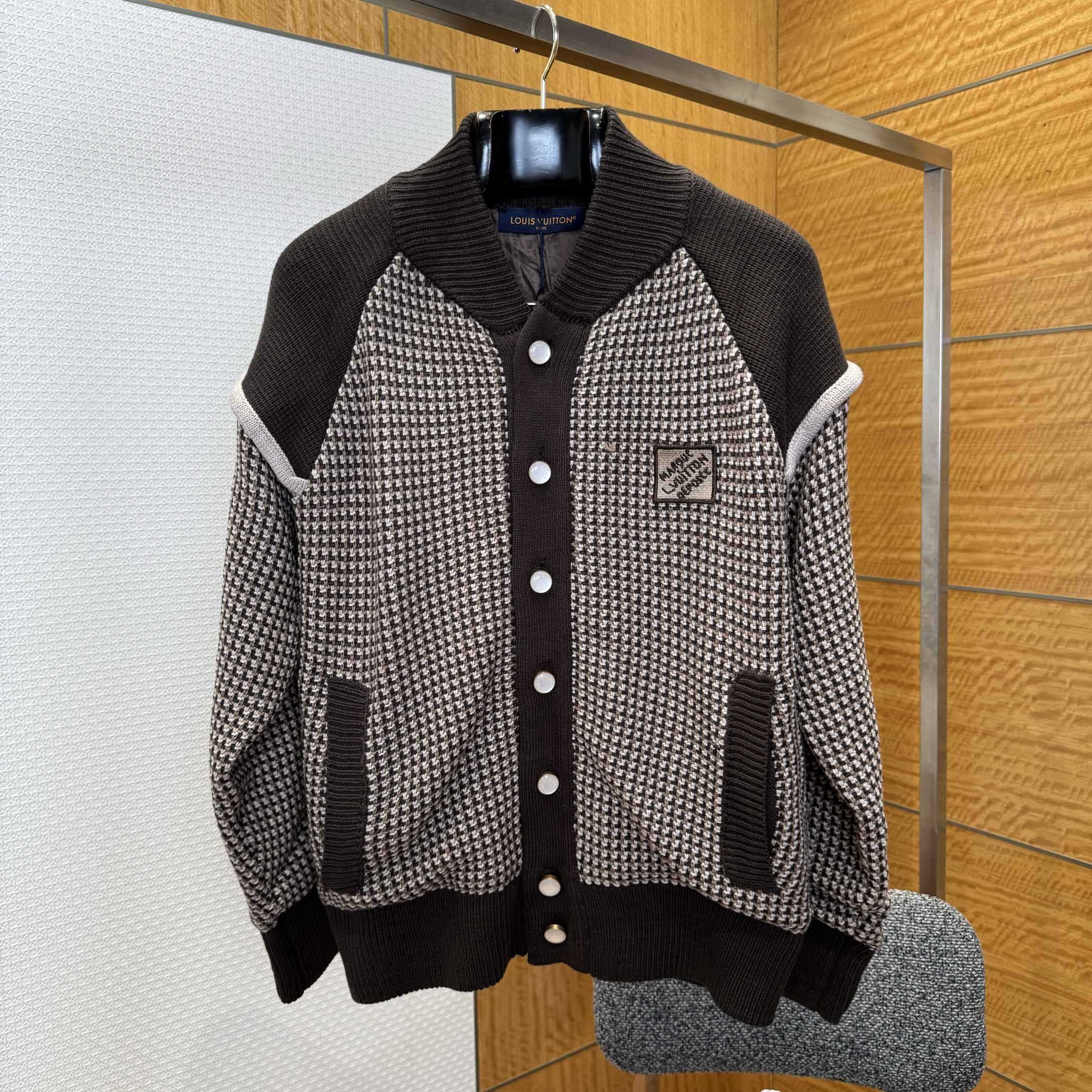 Louis Vuitton Knitted Cotton Jacquard Bomber   1AHC28 - DopestKickz