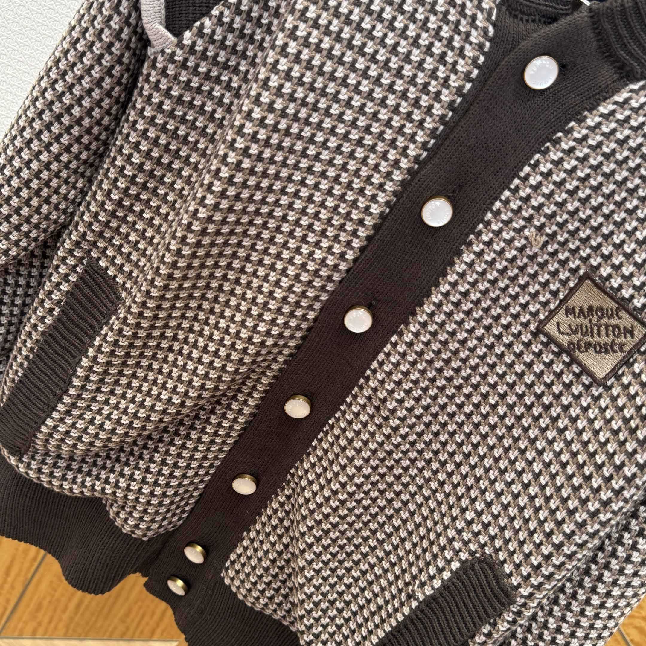 Louis Vuitton Knitted Cotton Jacquard Bomber   1AHC28 - DopestKickz