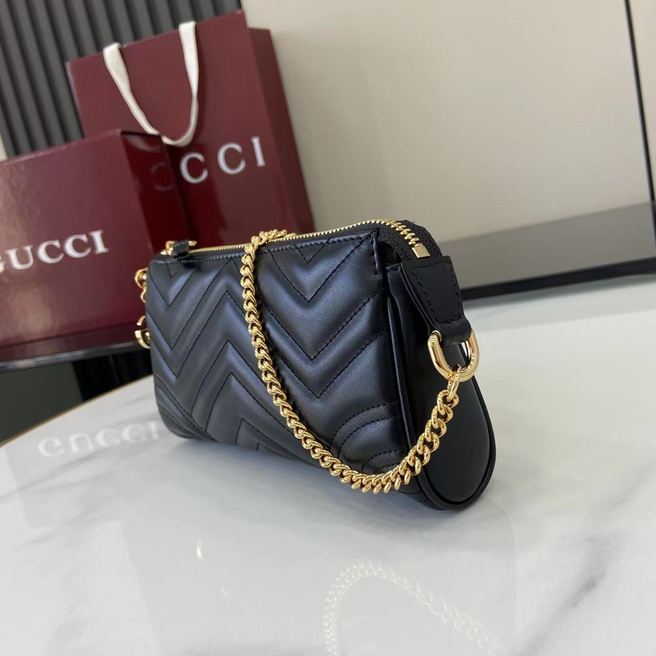 Gucci GG Marmont Small Shoulder Bag - DopestKickz