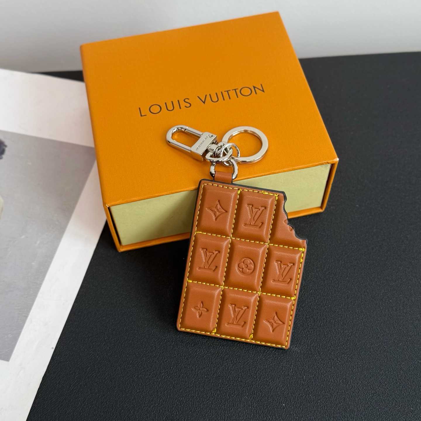 Louis Vuitton LV Chocolate Bar Figurine Key Holder And Bag Charm   M01478 - DopestKickz