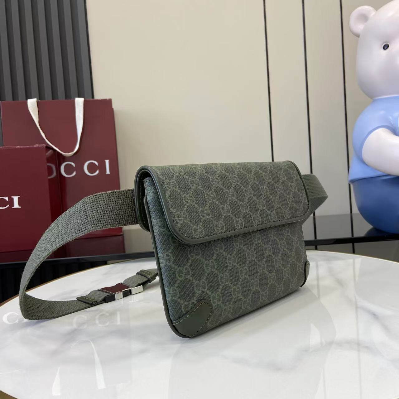 Gucci GG Monogram Small Belt Bag - DopestKickz