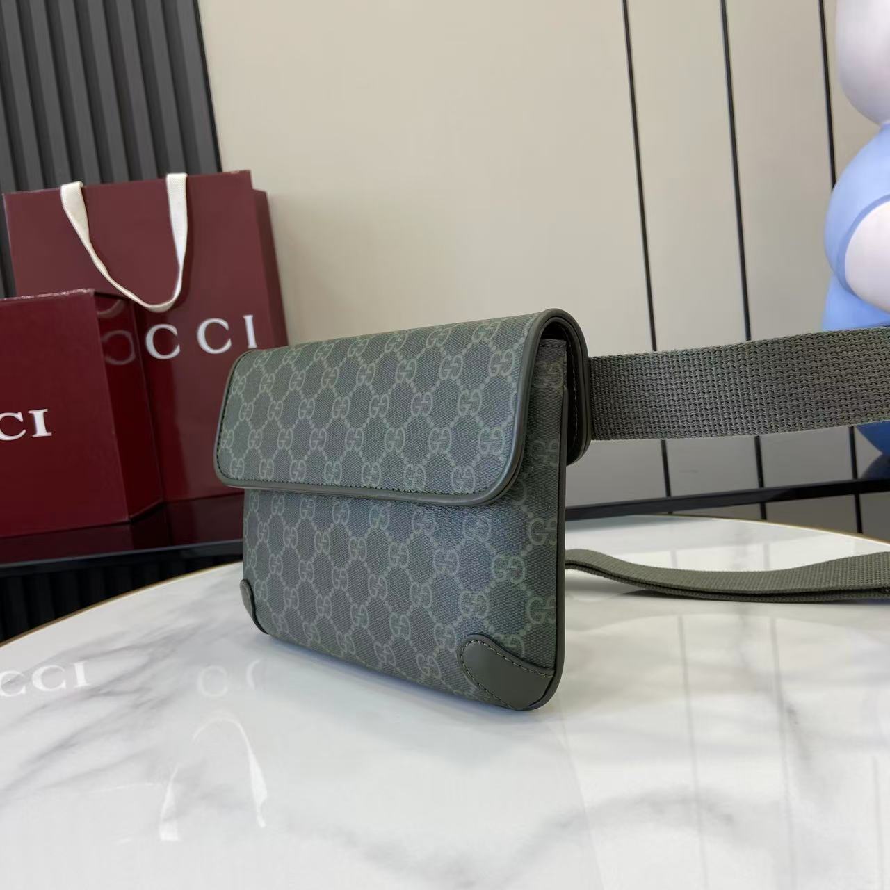 Gucci GG Monogram Small Belt Bag - DopestKickz