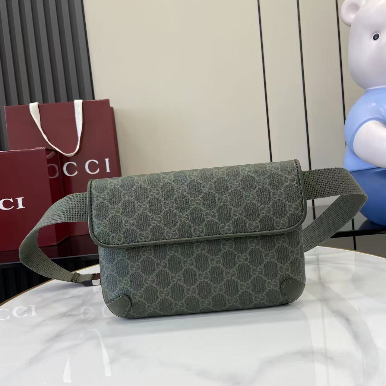 Gucci GG Monogram Small Belt Bag - DopestKickz