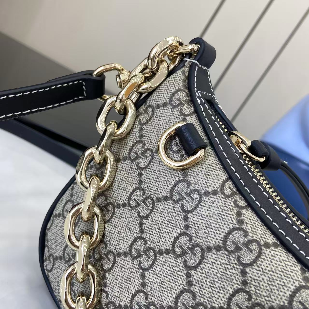 Gucci GG Emblem Small Shoulder Bag - DopestKickz