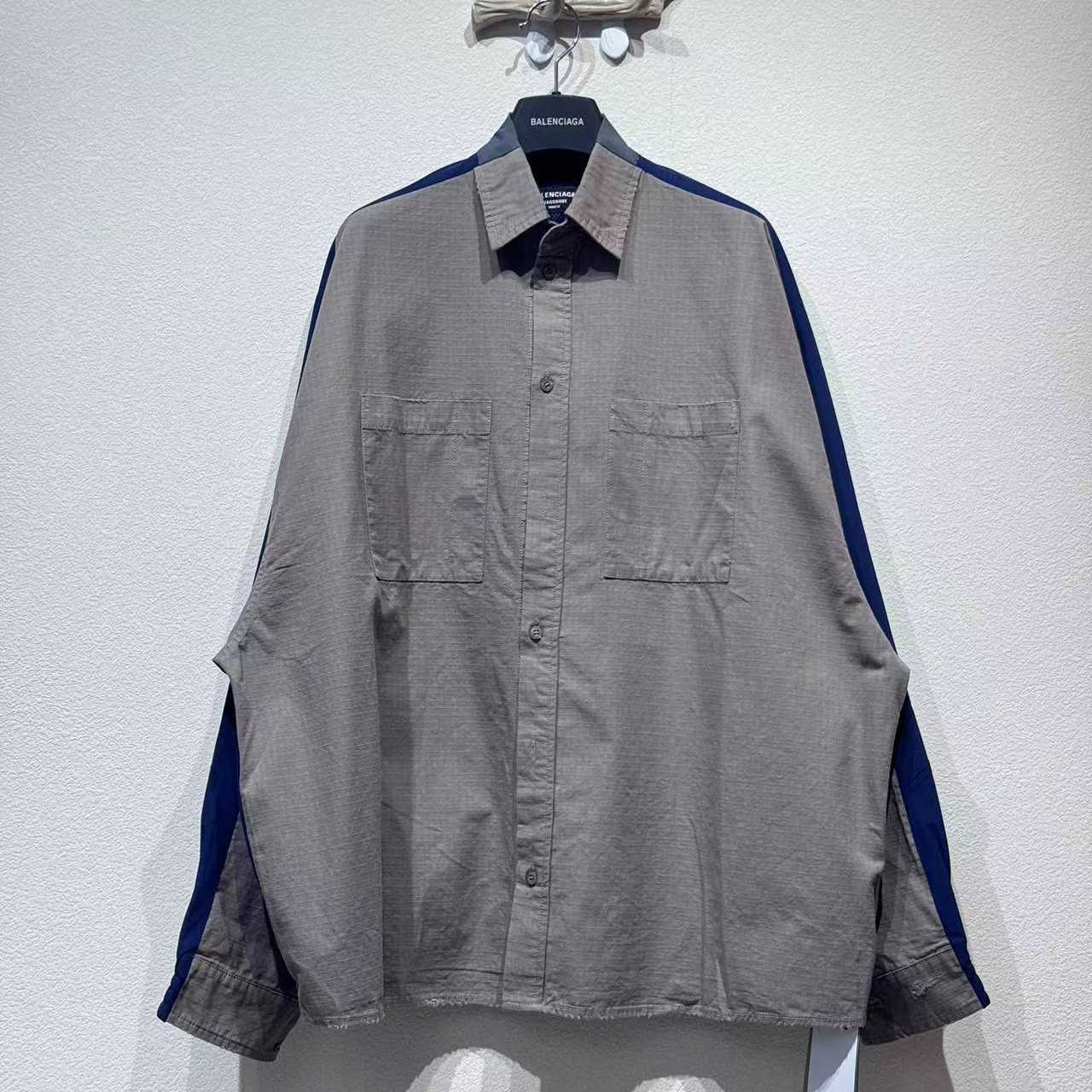 Balenciaga Natural Shirt With Pockets - DopestKickz
