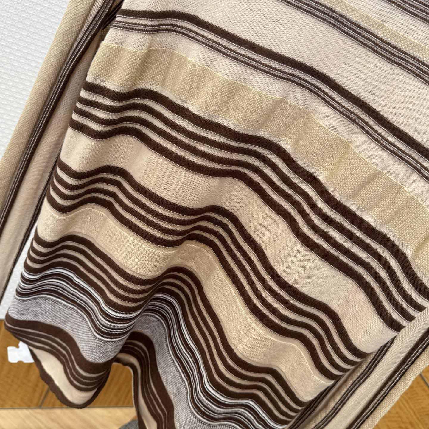 Bottega Veneta Men's Striped Linen-Blend Polo Shirt - DopestKickz