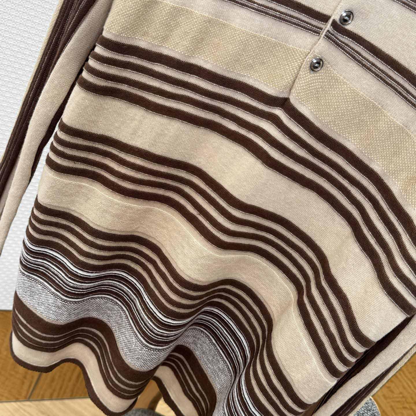 Bottega Veneta Men's Striped Linen-Blend Polo Shirt - DopestKickz