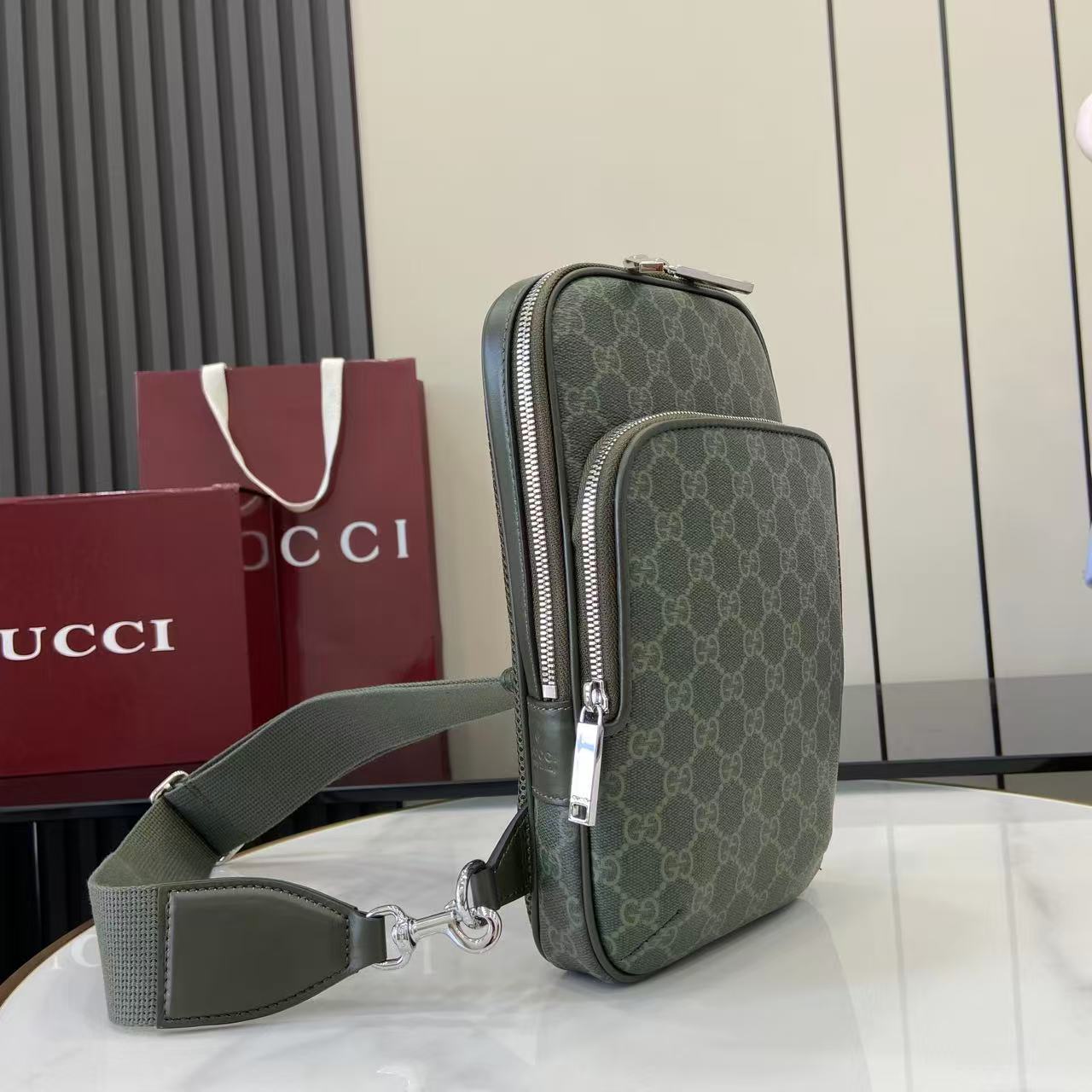 Gucci GG Monogram Small Slingbag - DopestKickz