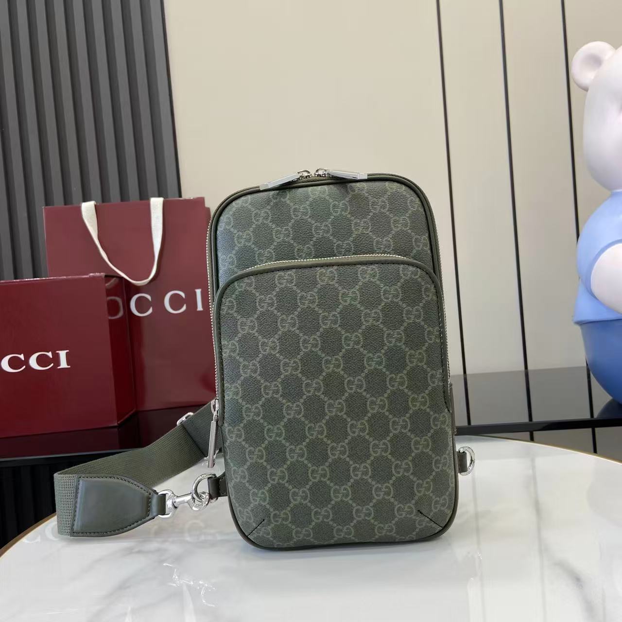 Gucci GG Monogram Small Slingbag - DopestKickz