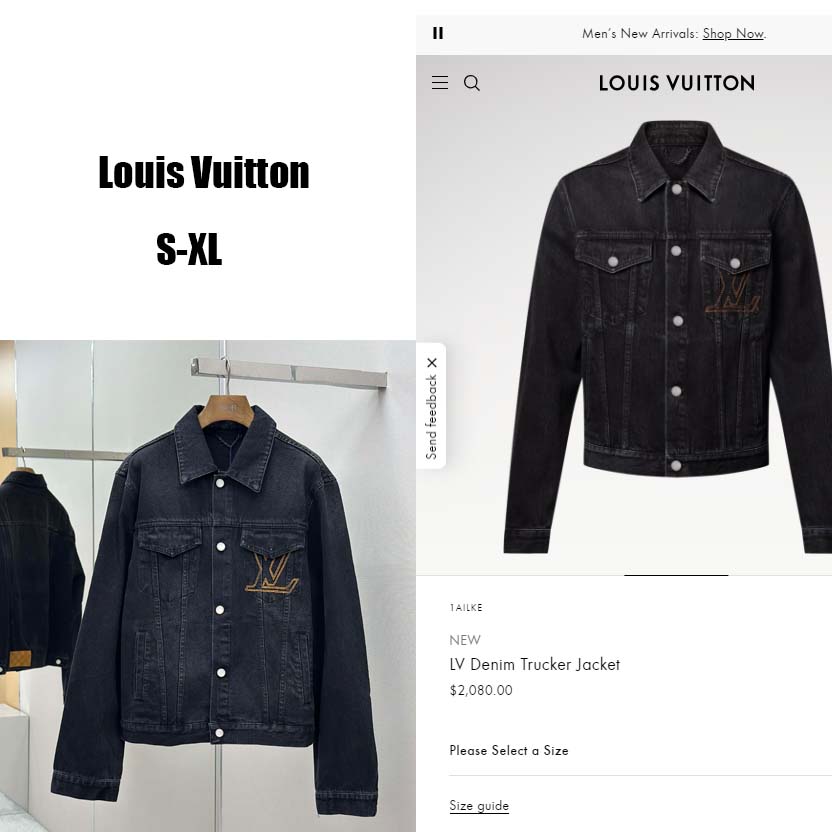 Louis Vuitton LV Denim Trucker Jacket   1AILKE - DopestKickz
