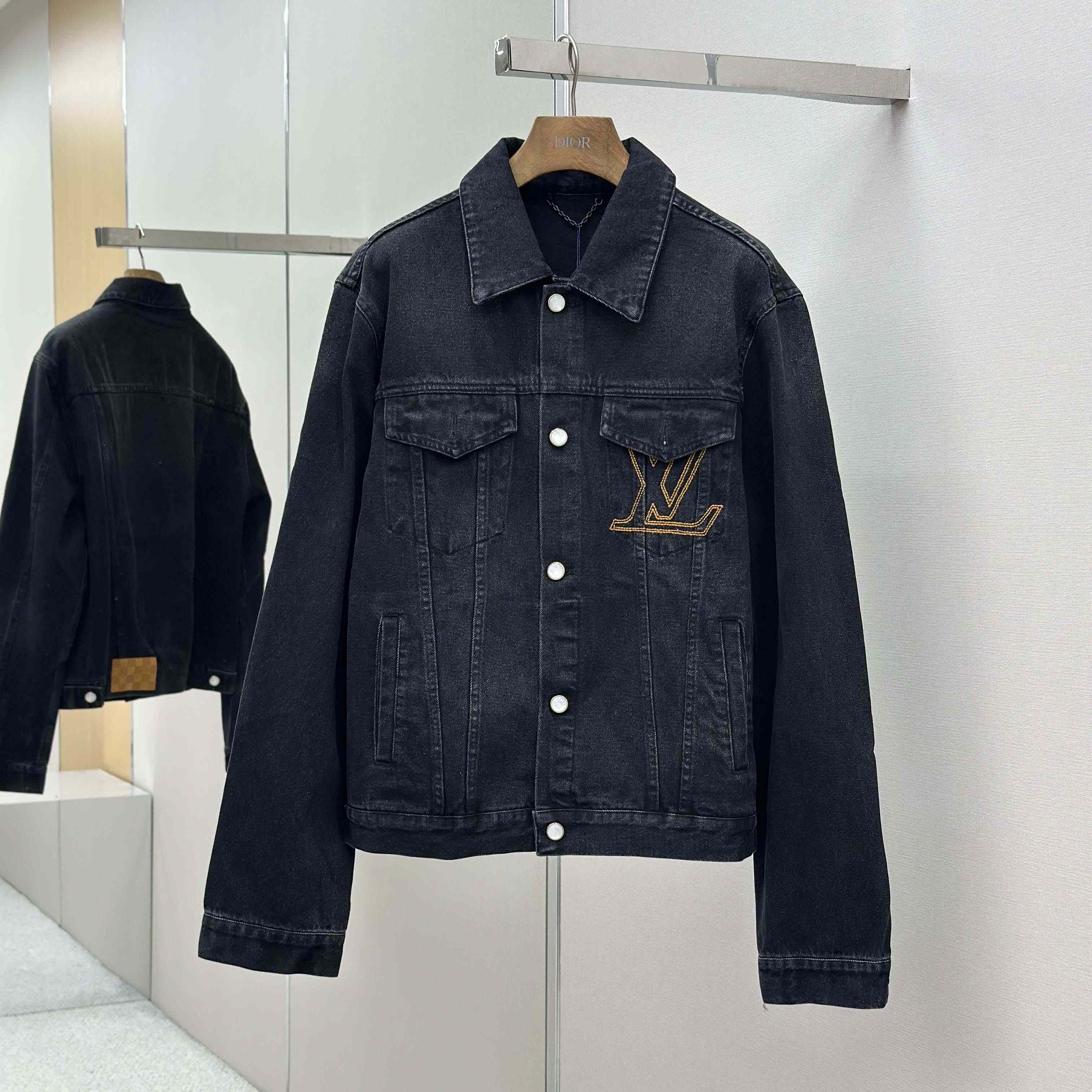 Louis Vuitton LV Denim Trucker Jacket   1AILKE - DopestKickz