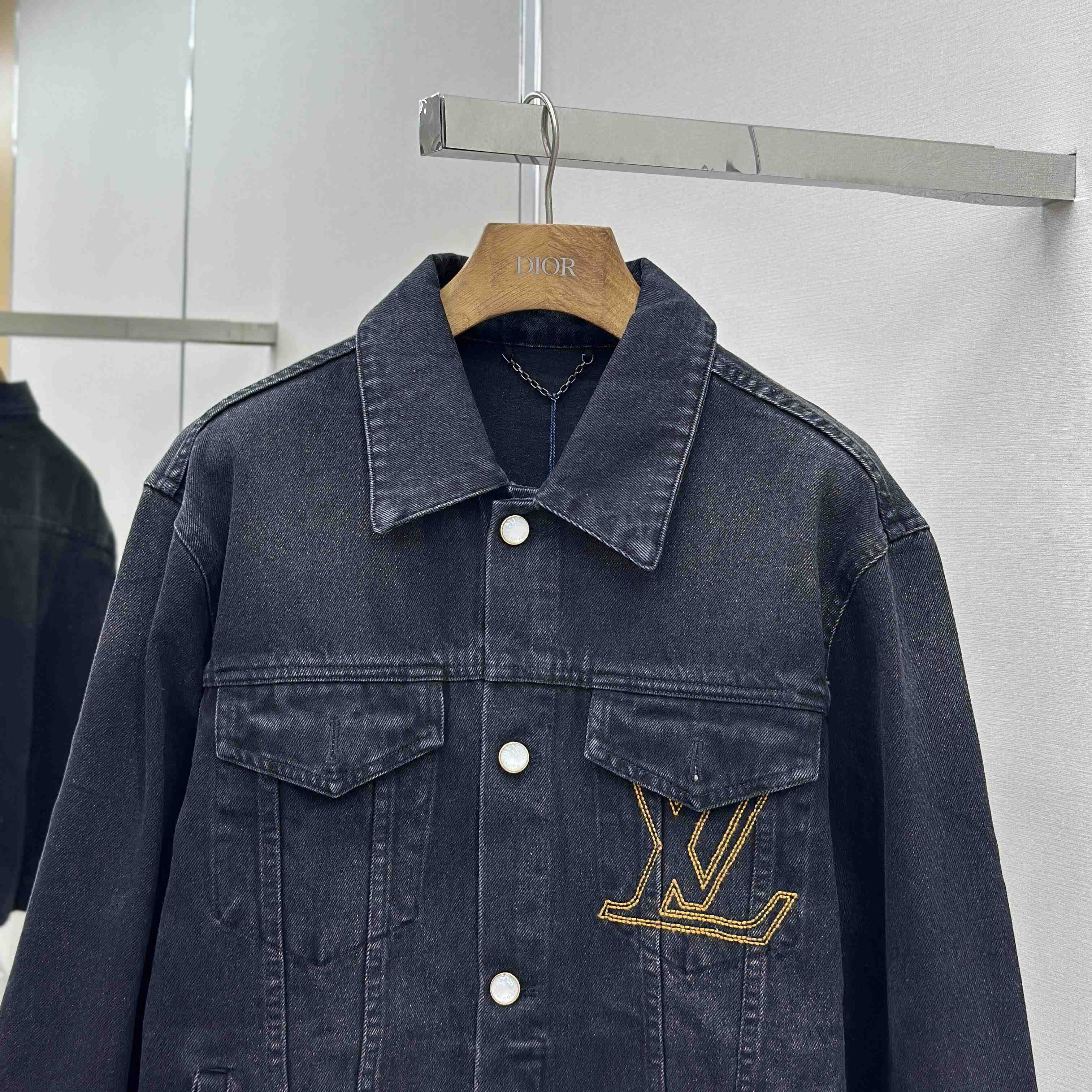 Louis Vuitton LV Denim Trucker Jacket   1AILKE - DopestKickz
