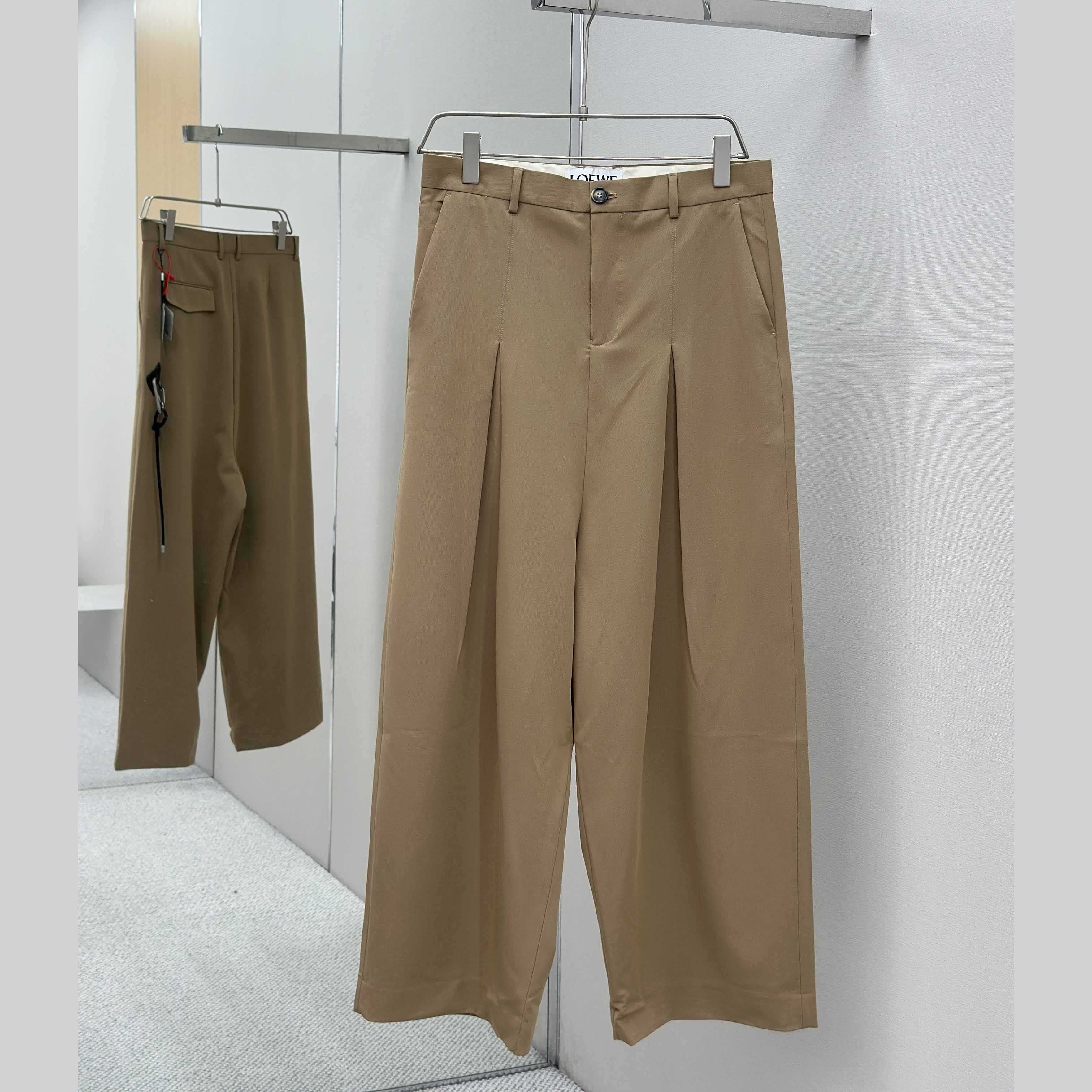 Loewe Low Crotch Trousers In Cotton - DopestKickz