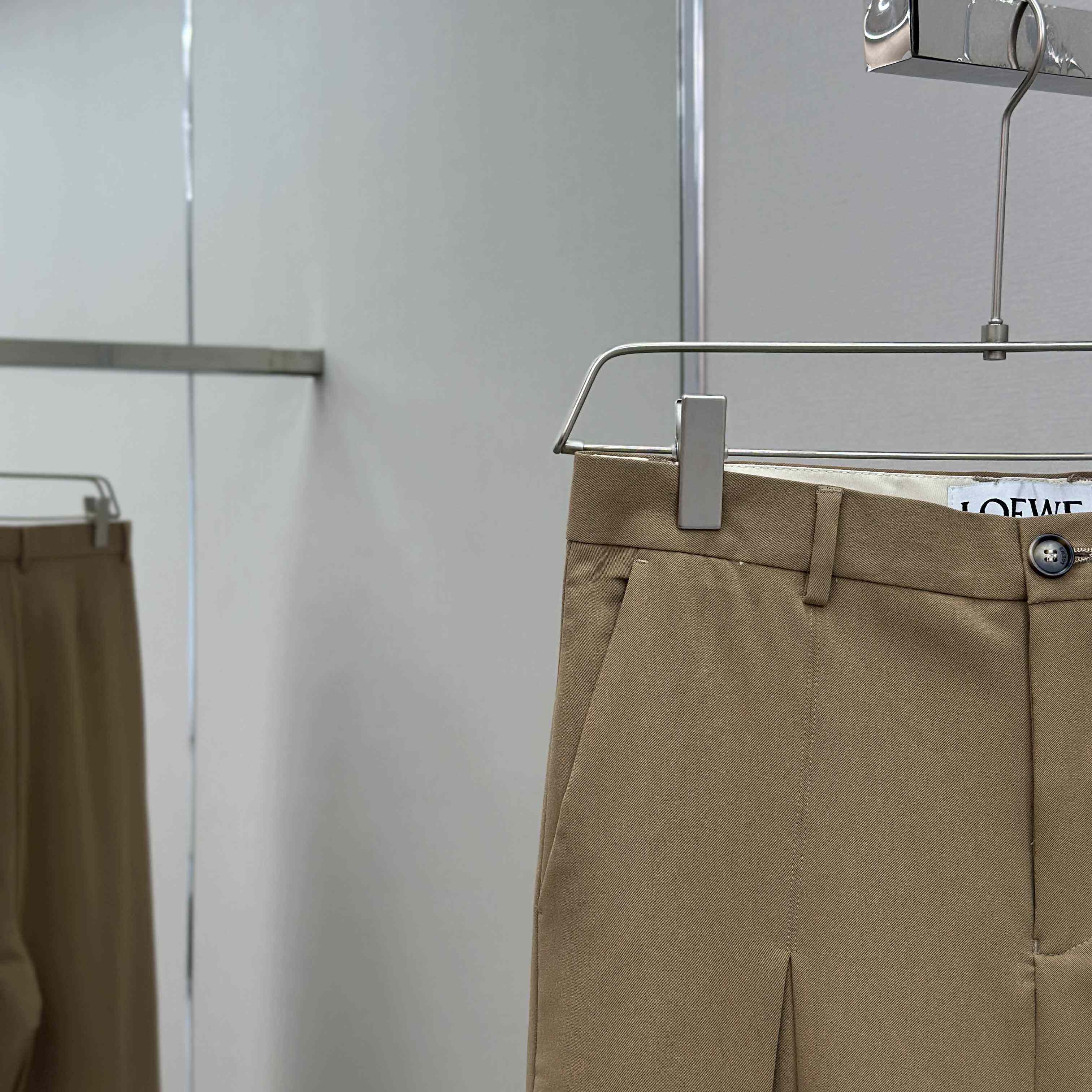 Loewe Low Crotch Trousers In Cotton - DopestKickz